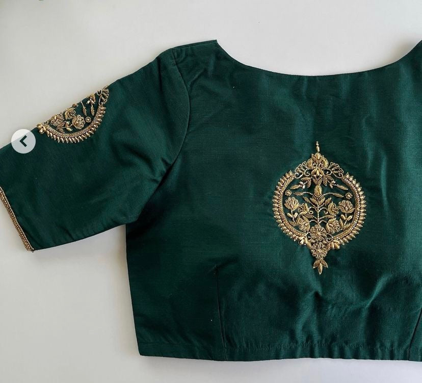 Dark Green Blouse