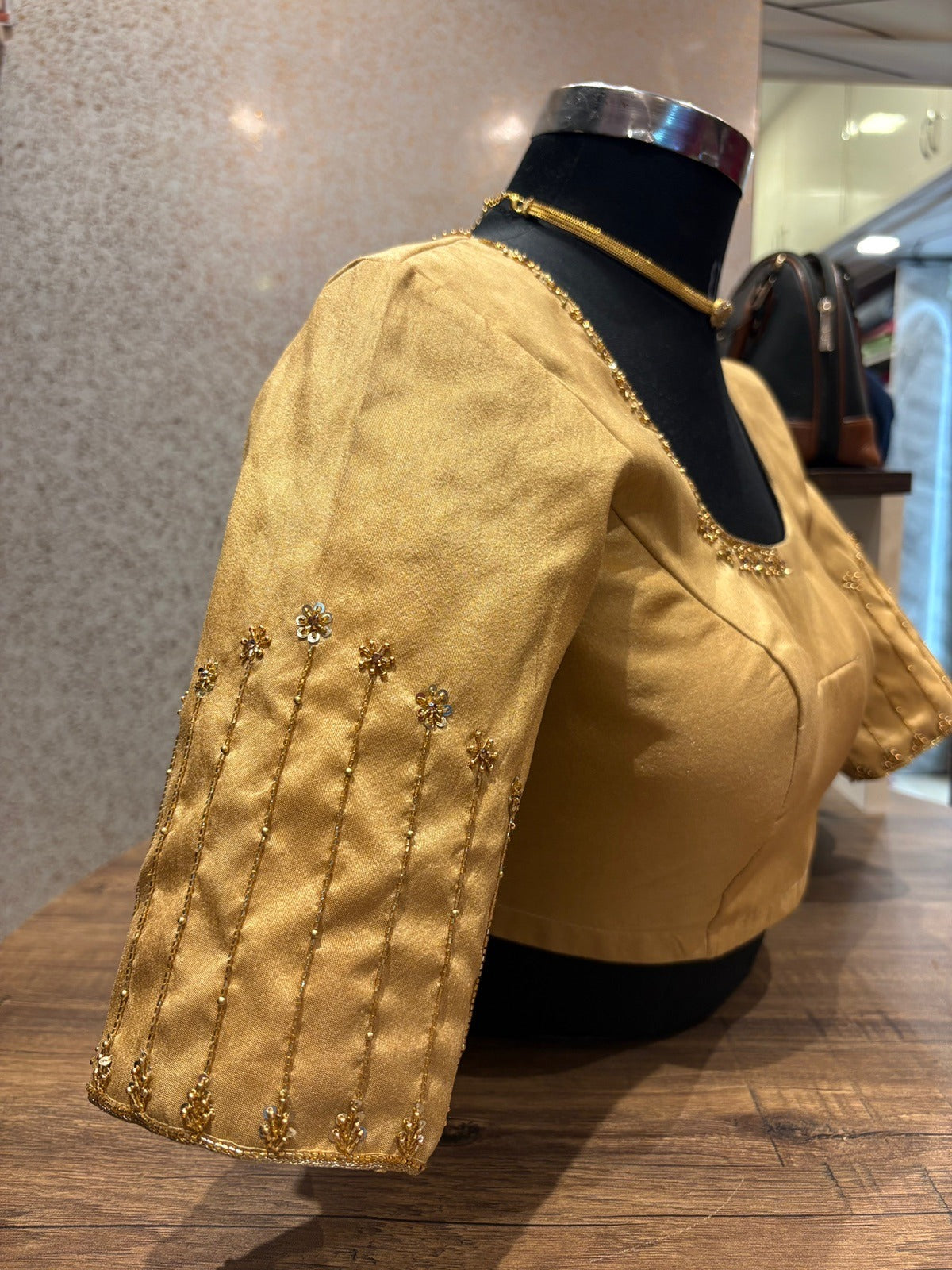 Gold Blouse Design