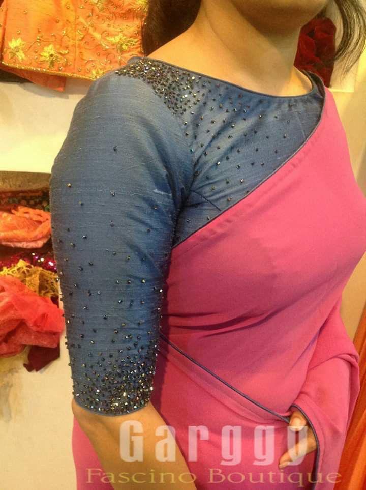 Grey waterfall Blouse