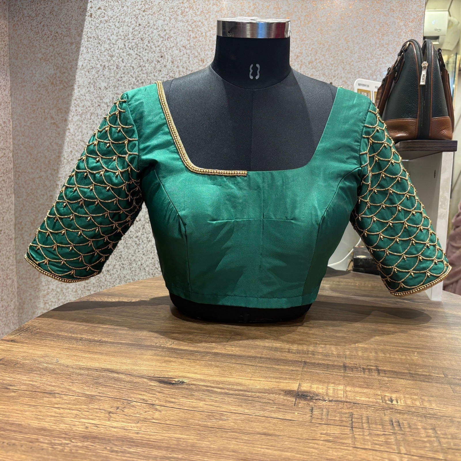 Handwork Green Blouse