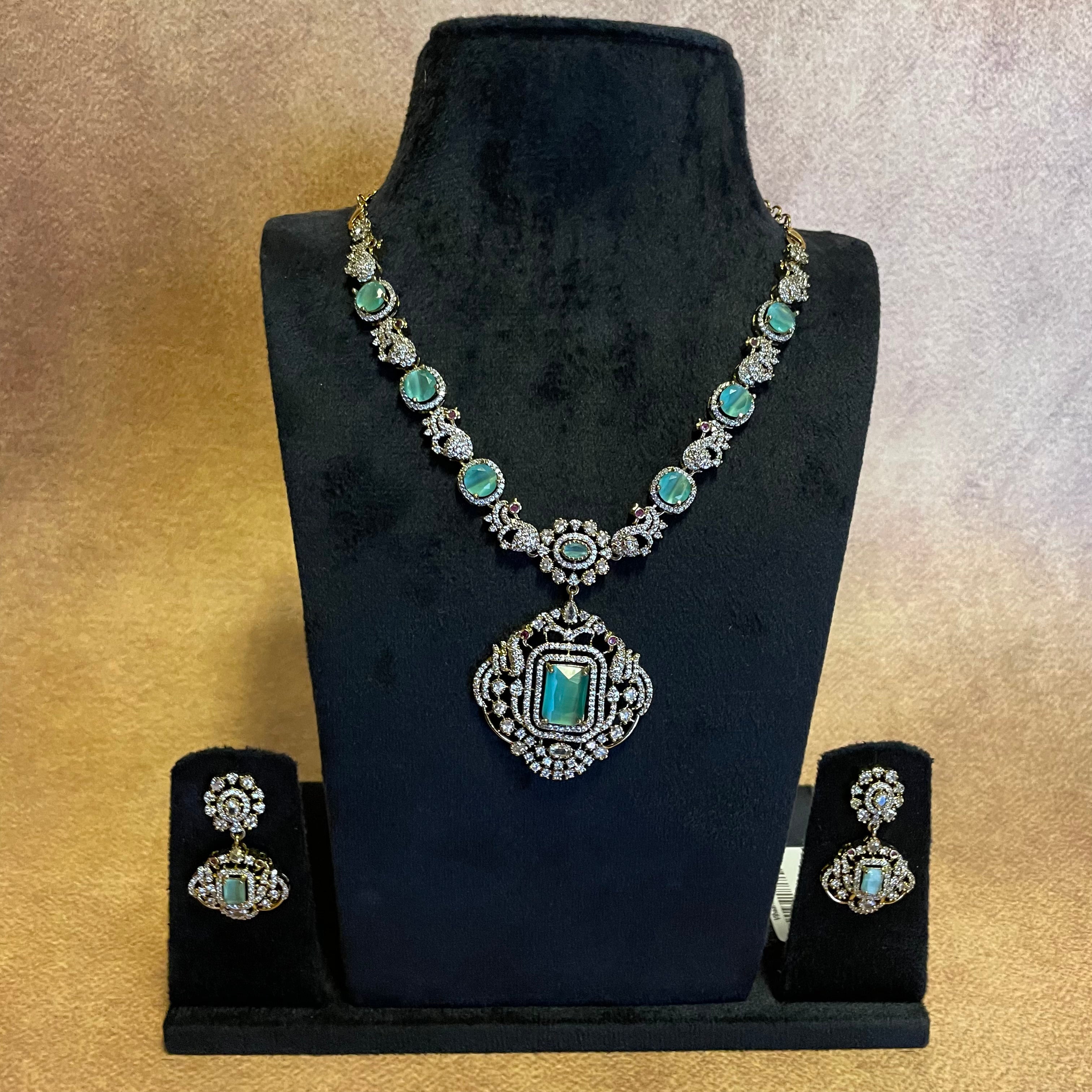 Pastel green necklace