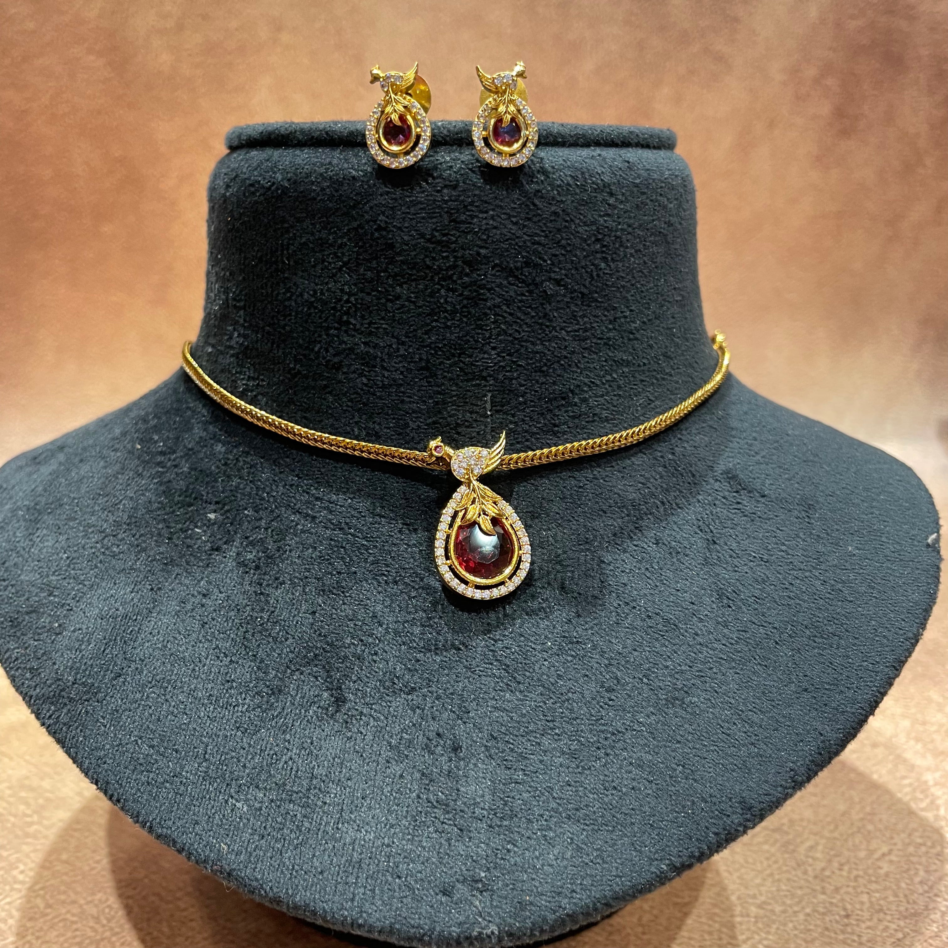 Indra Ruby Pendant Necklace