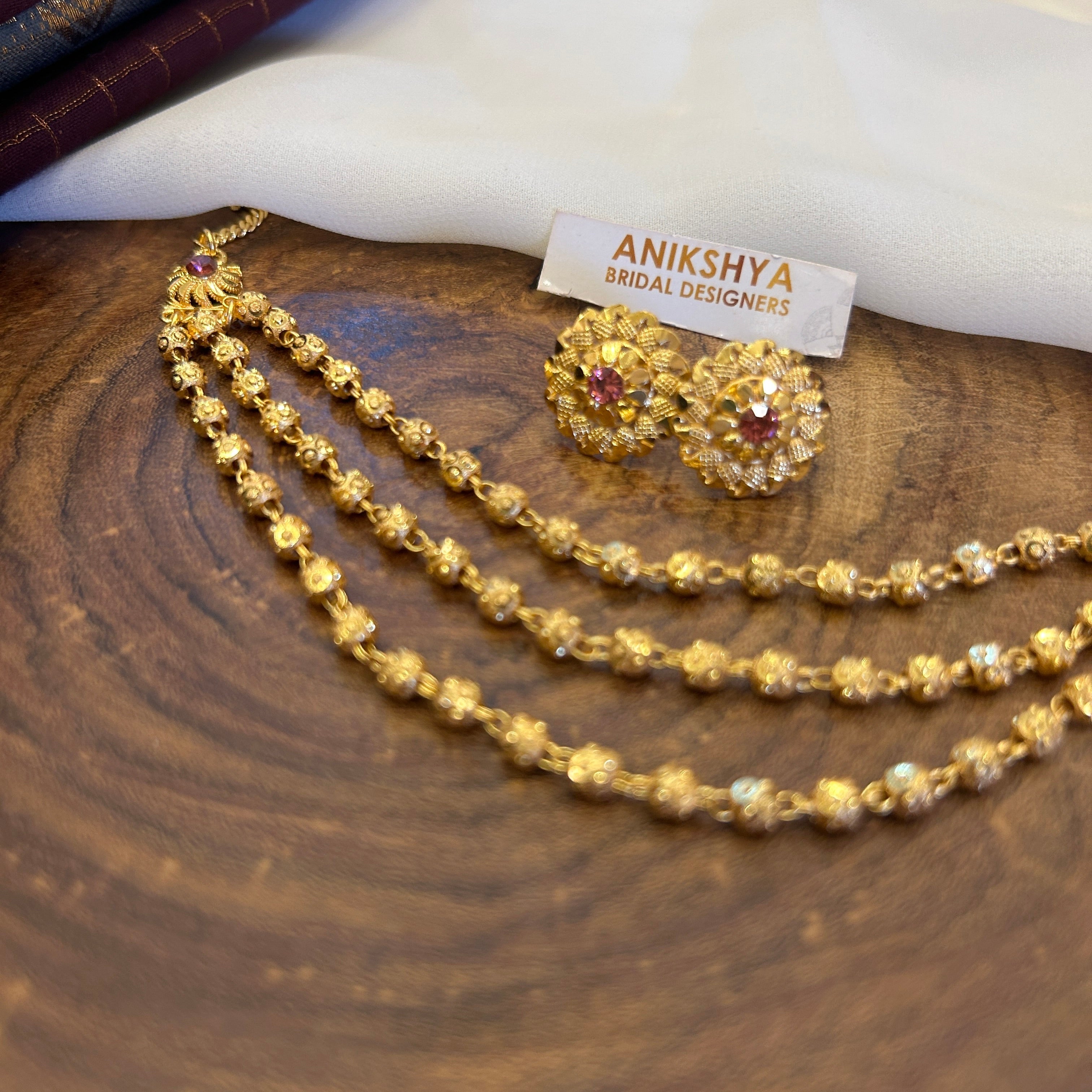 Tanvika multi layer antique necklace
