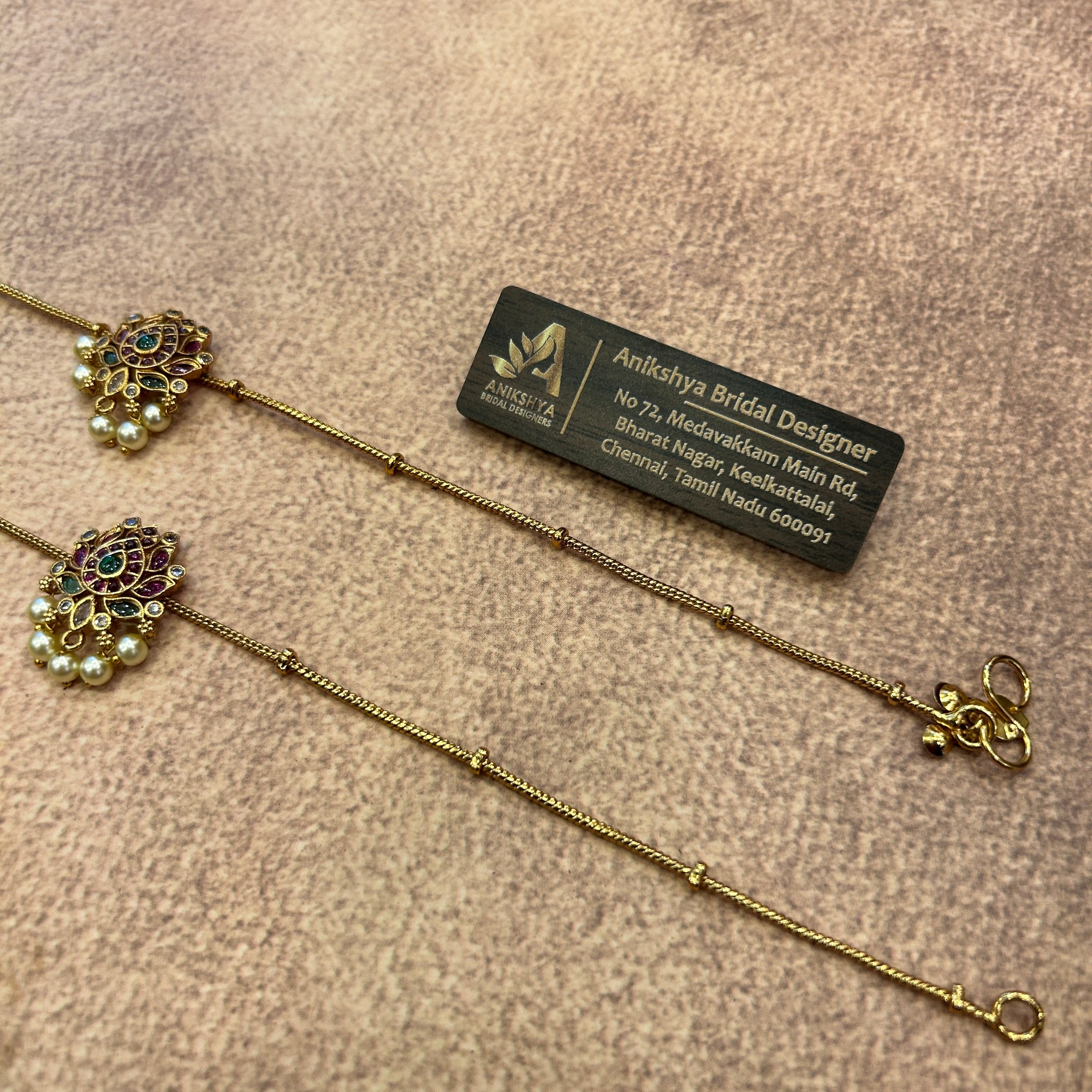 Grace Pearl Drop anklet