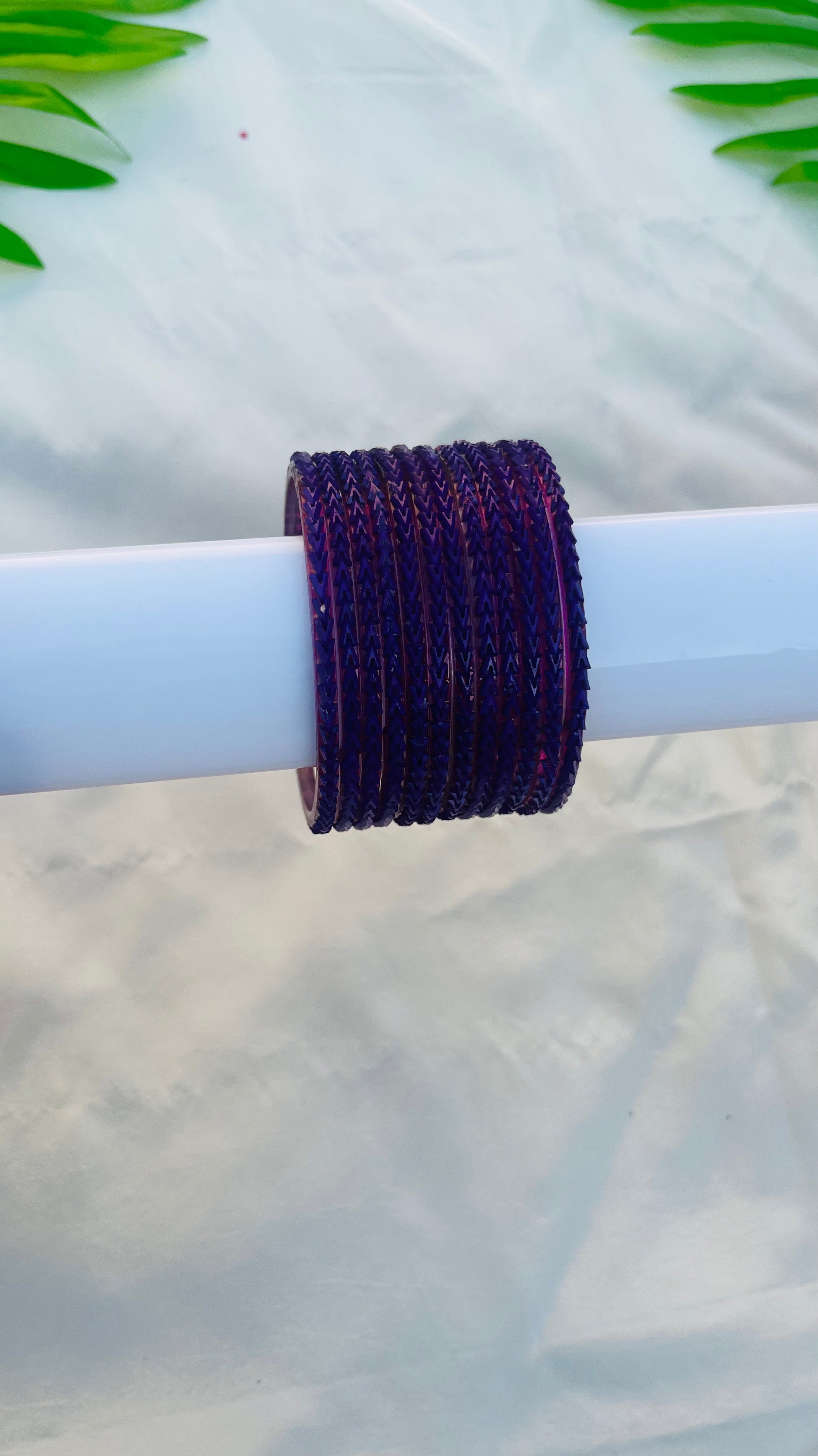 ANIKSHYA VIOLET GLASS BANGLE VH057