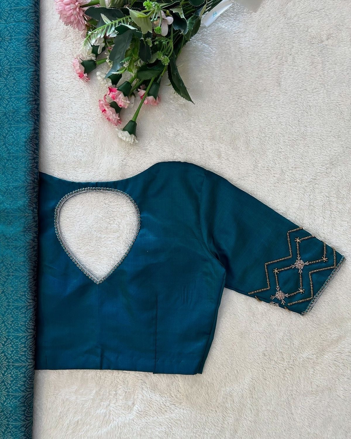Teal Blue Blouse