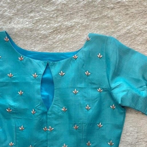 Light Blue Design Blouse