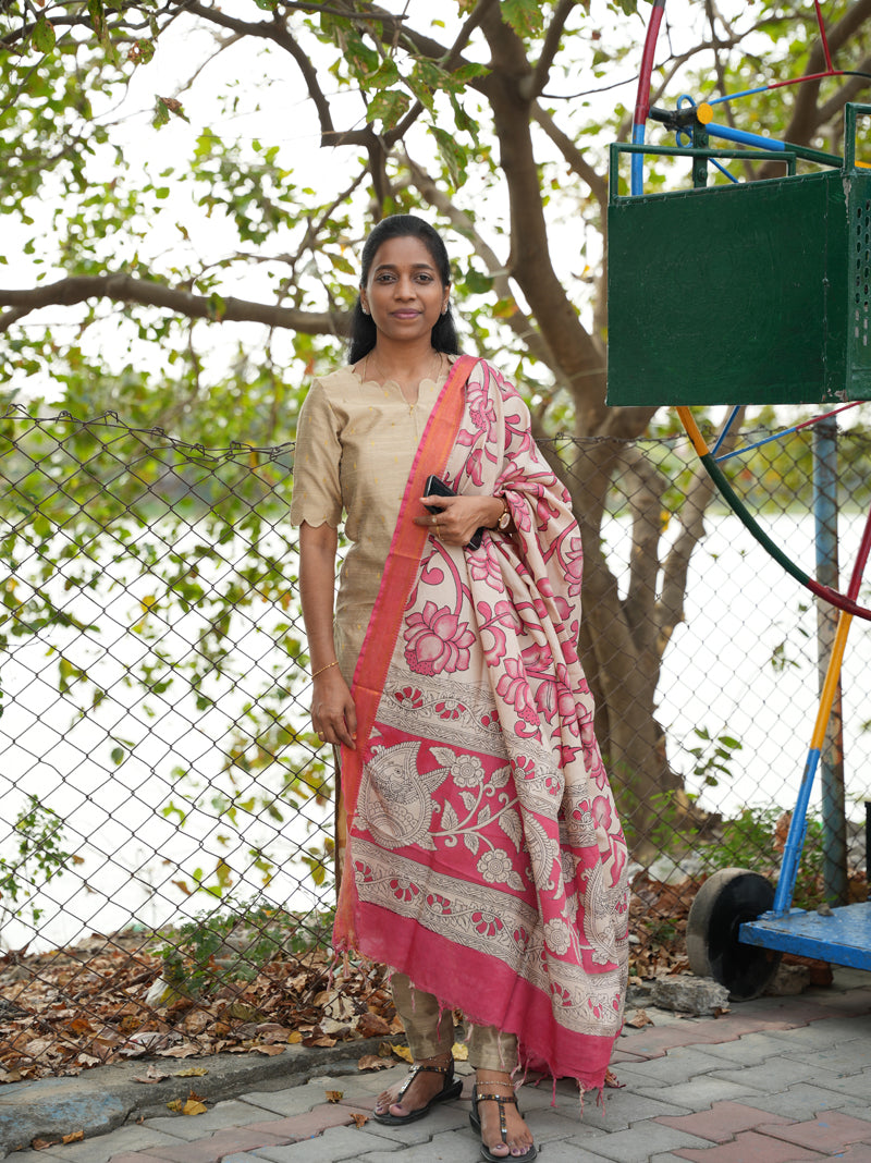 Unstitched raw silk salwar suit - AA98F0DA6660