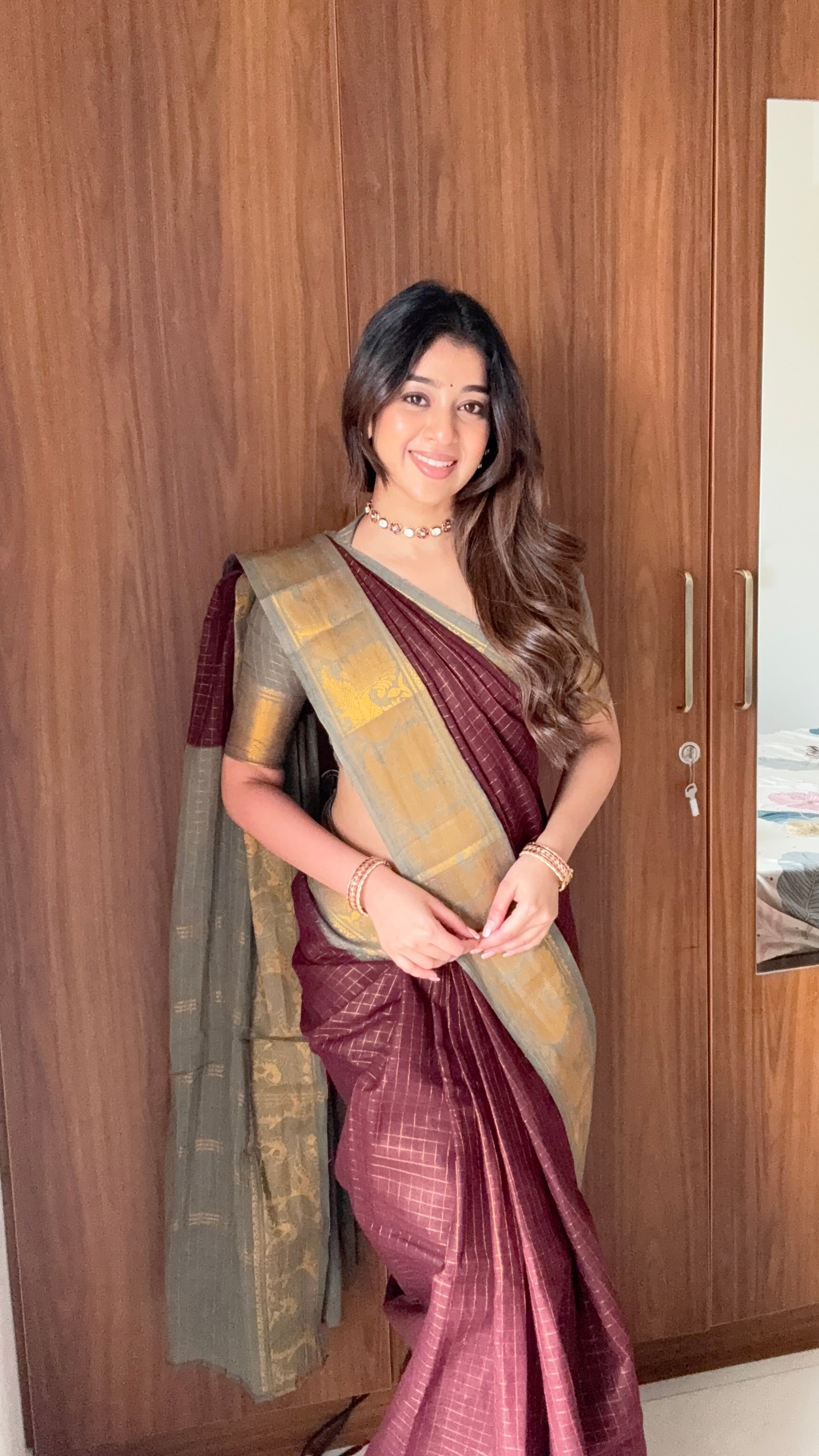 Maroon Sungi Cotton Saree ABD25AP91