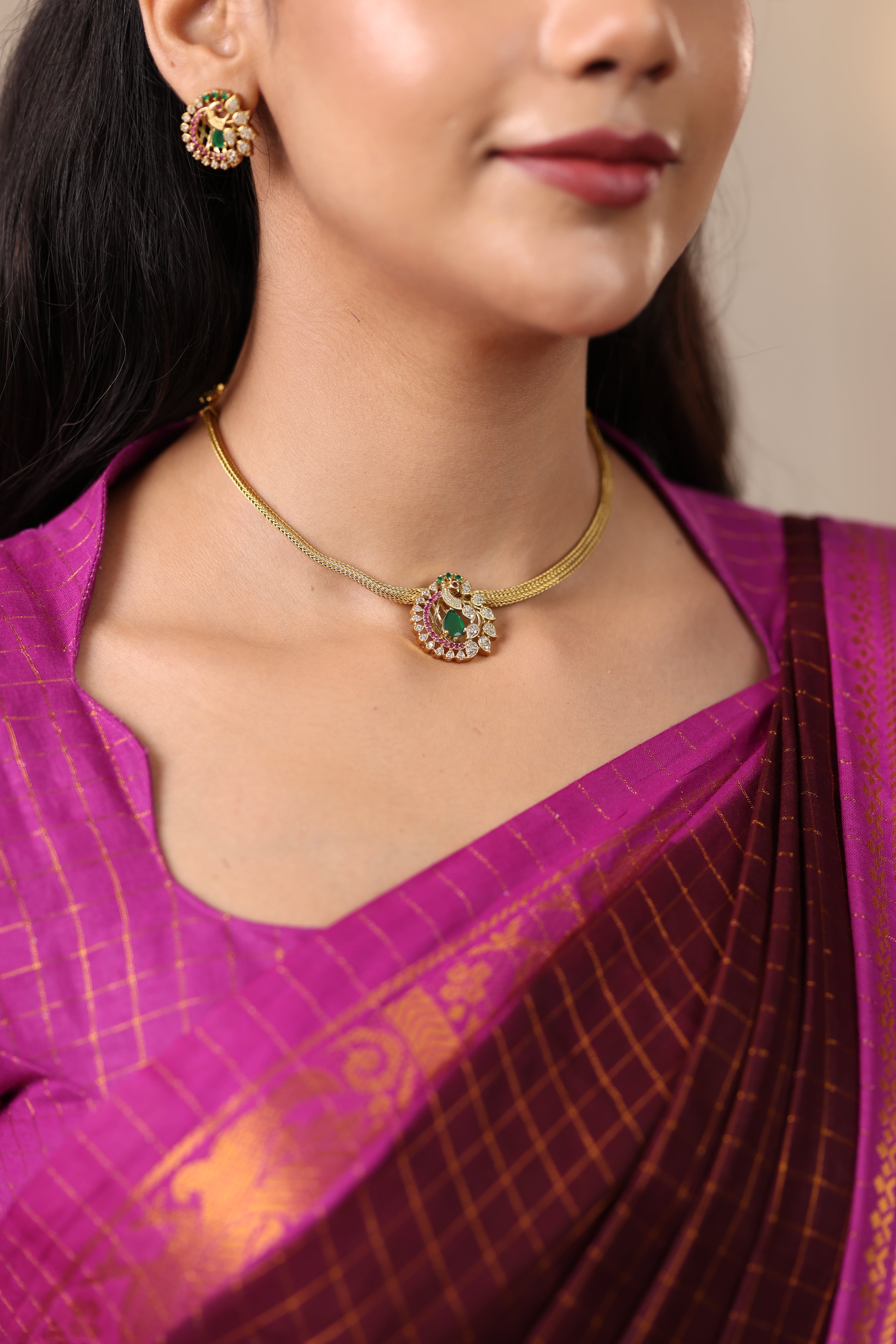 Aria Crystal Pendant Necklace