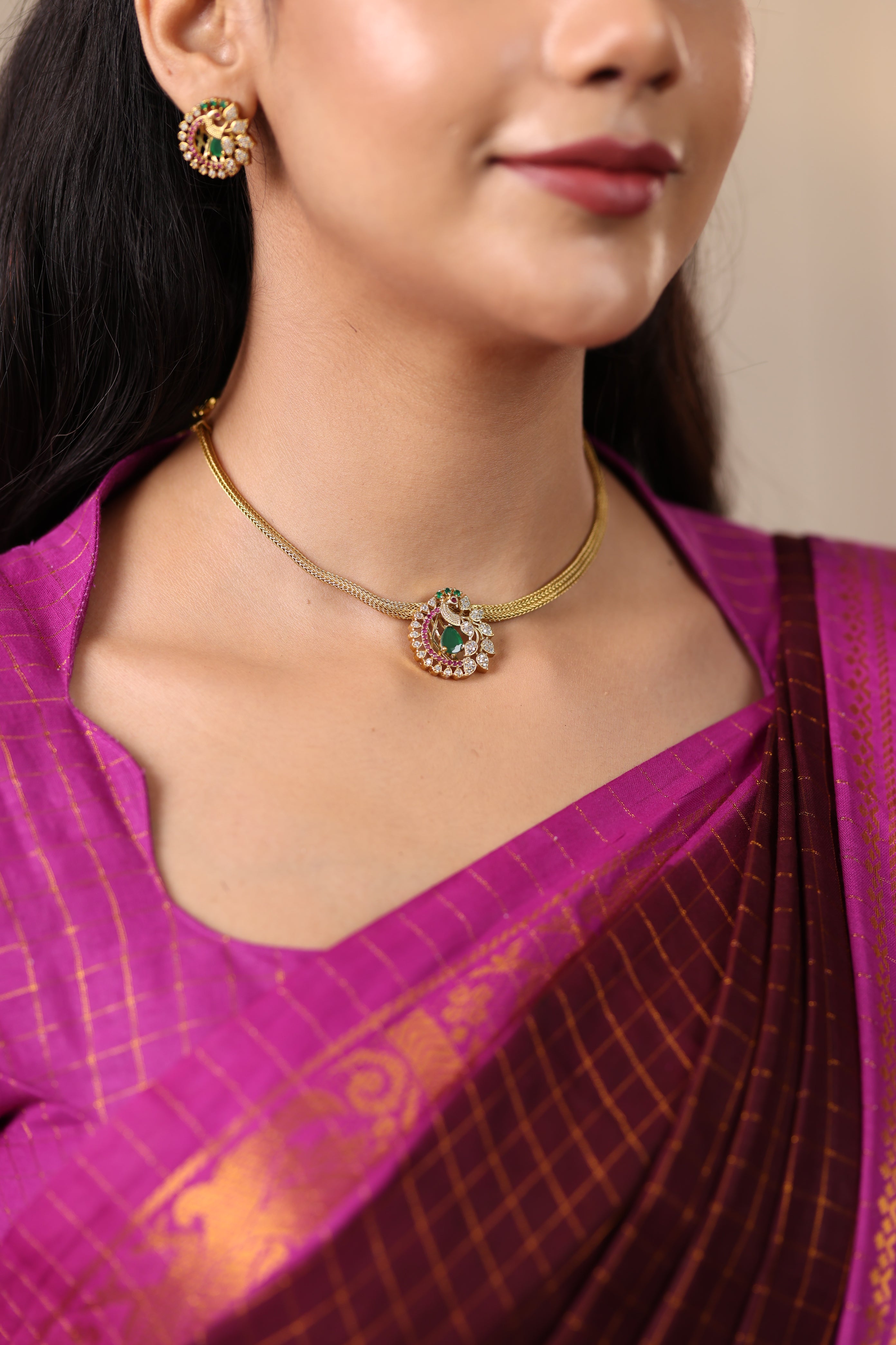 Aria Crystal Pendant Necklace