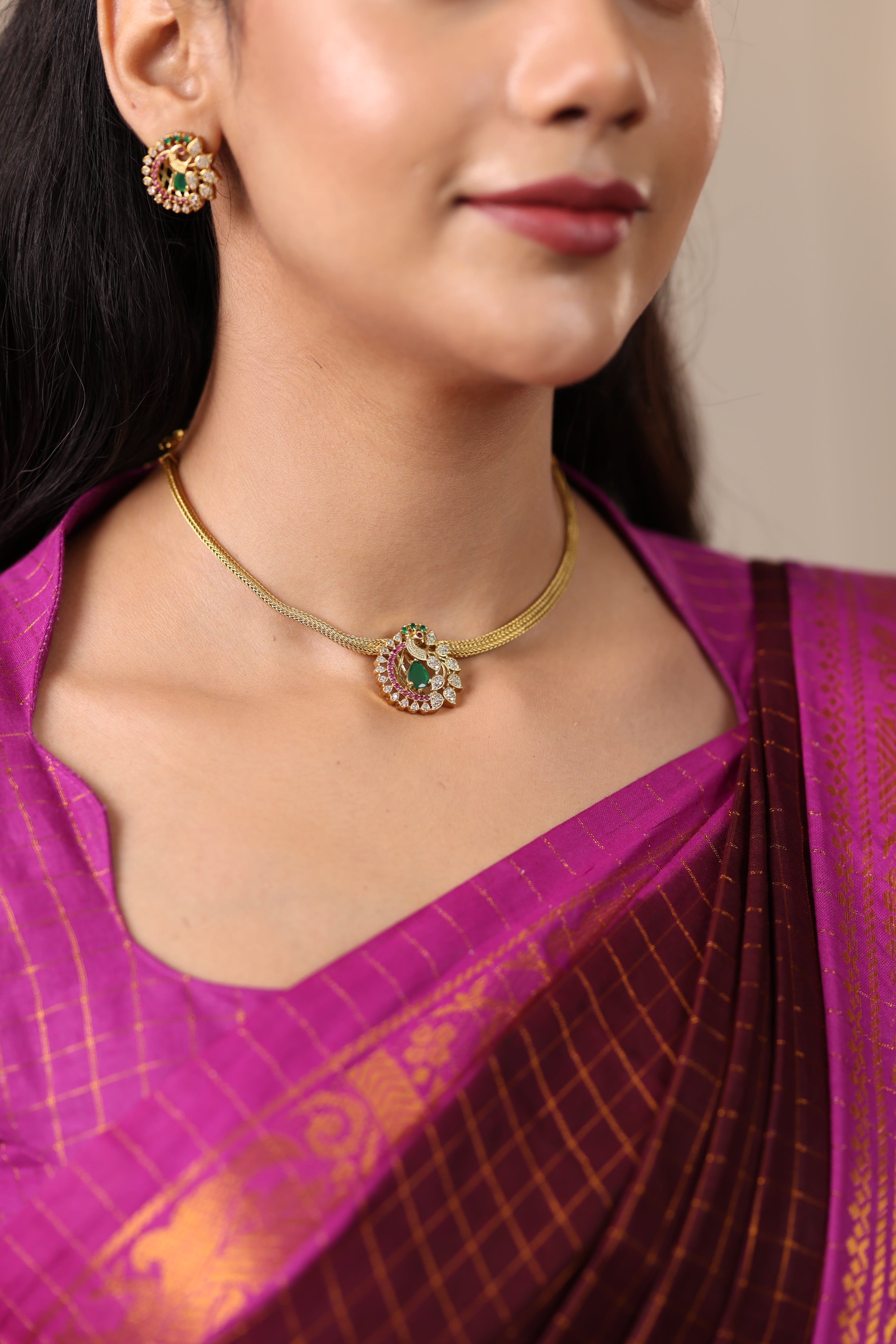 Aria Crystal Pendant Necklace