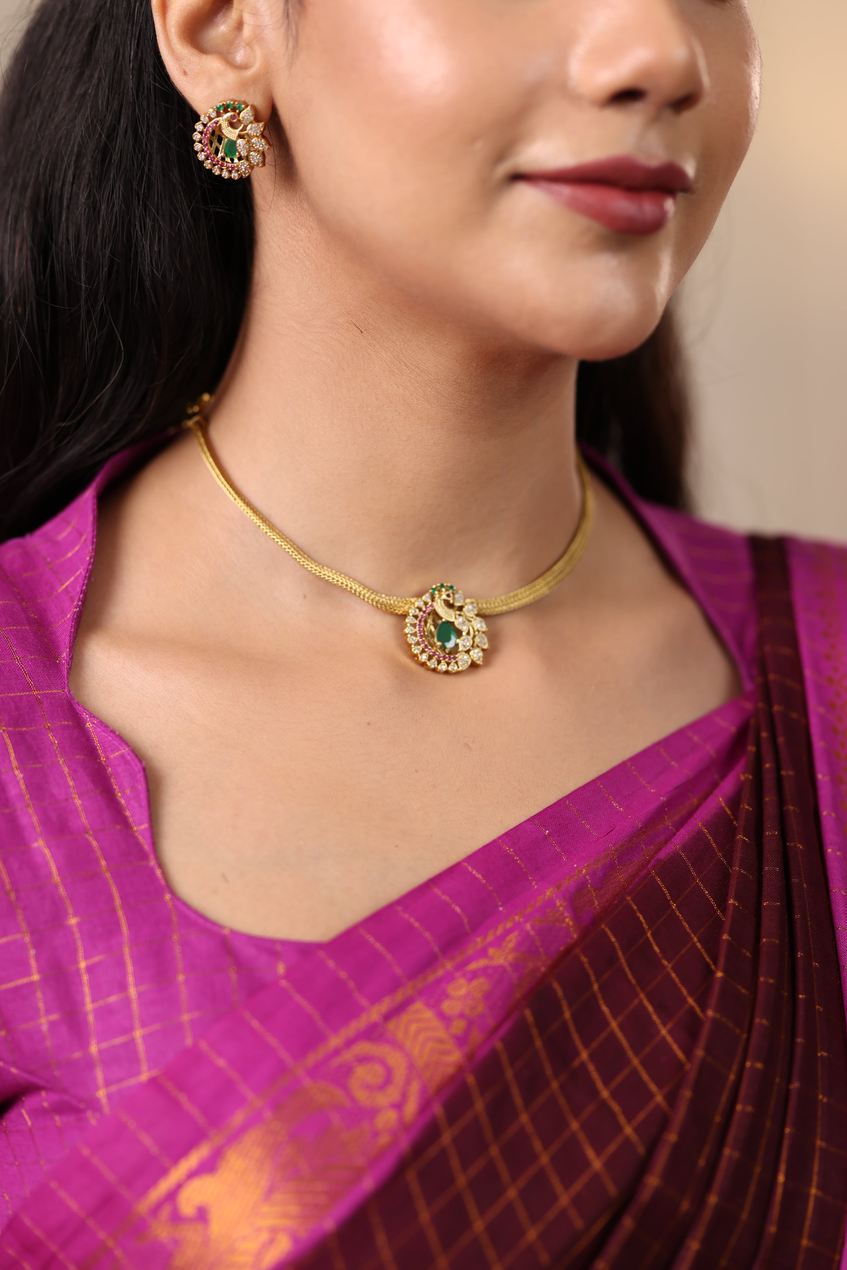 Aria Crystal Pendant Necklace