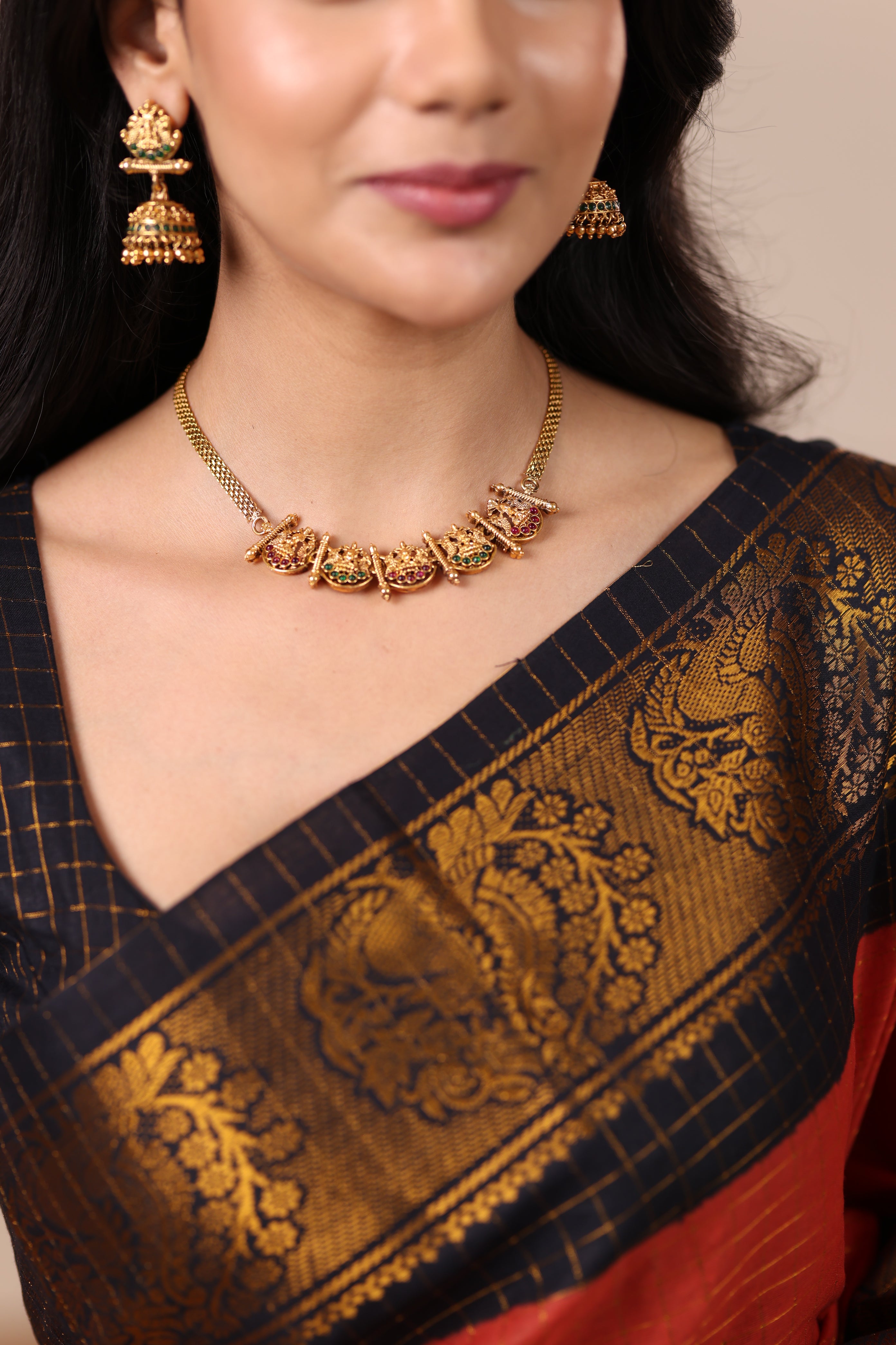 Mia Multicolour Antique Necklace
