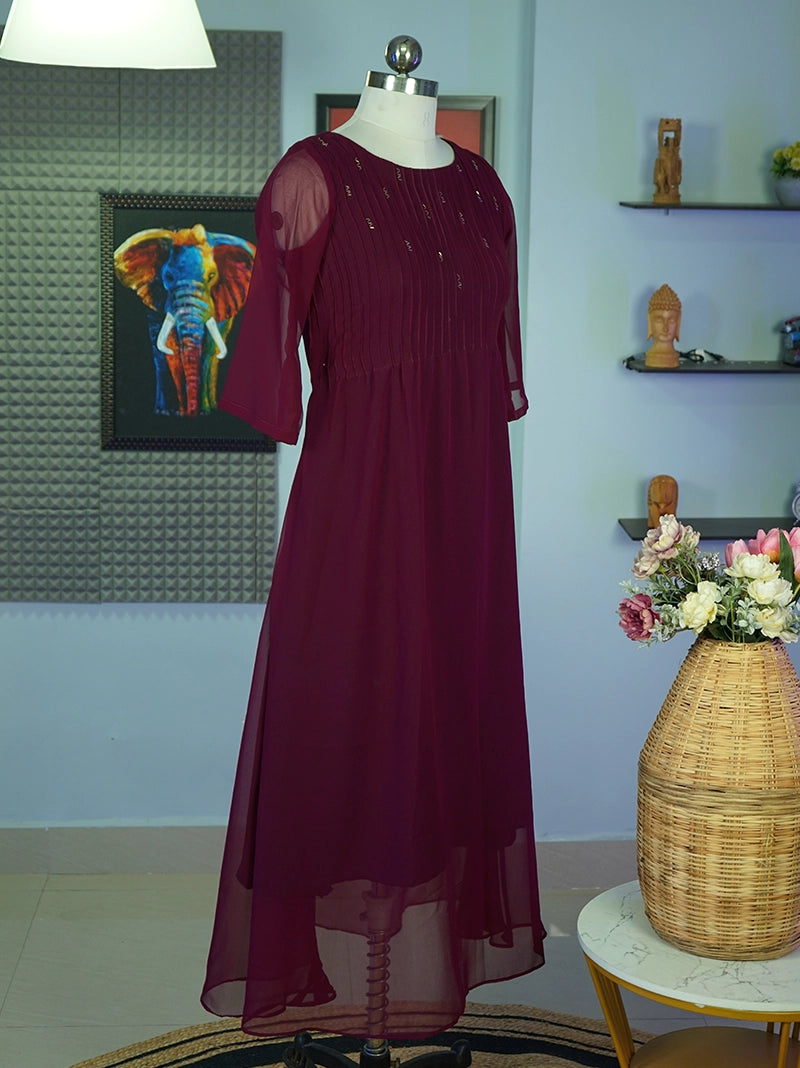 Anikshya Wine Pintec Party wear