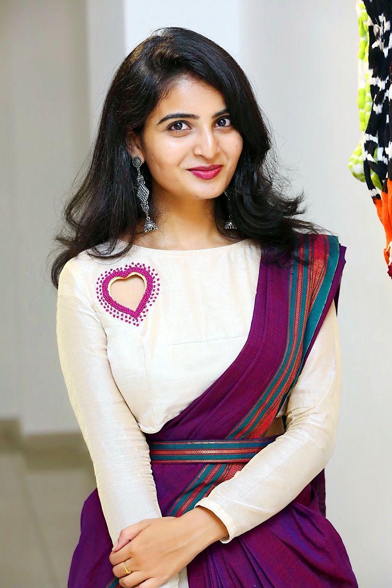 Design on front neck Blouse