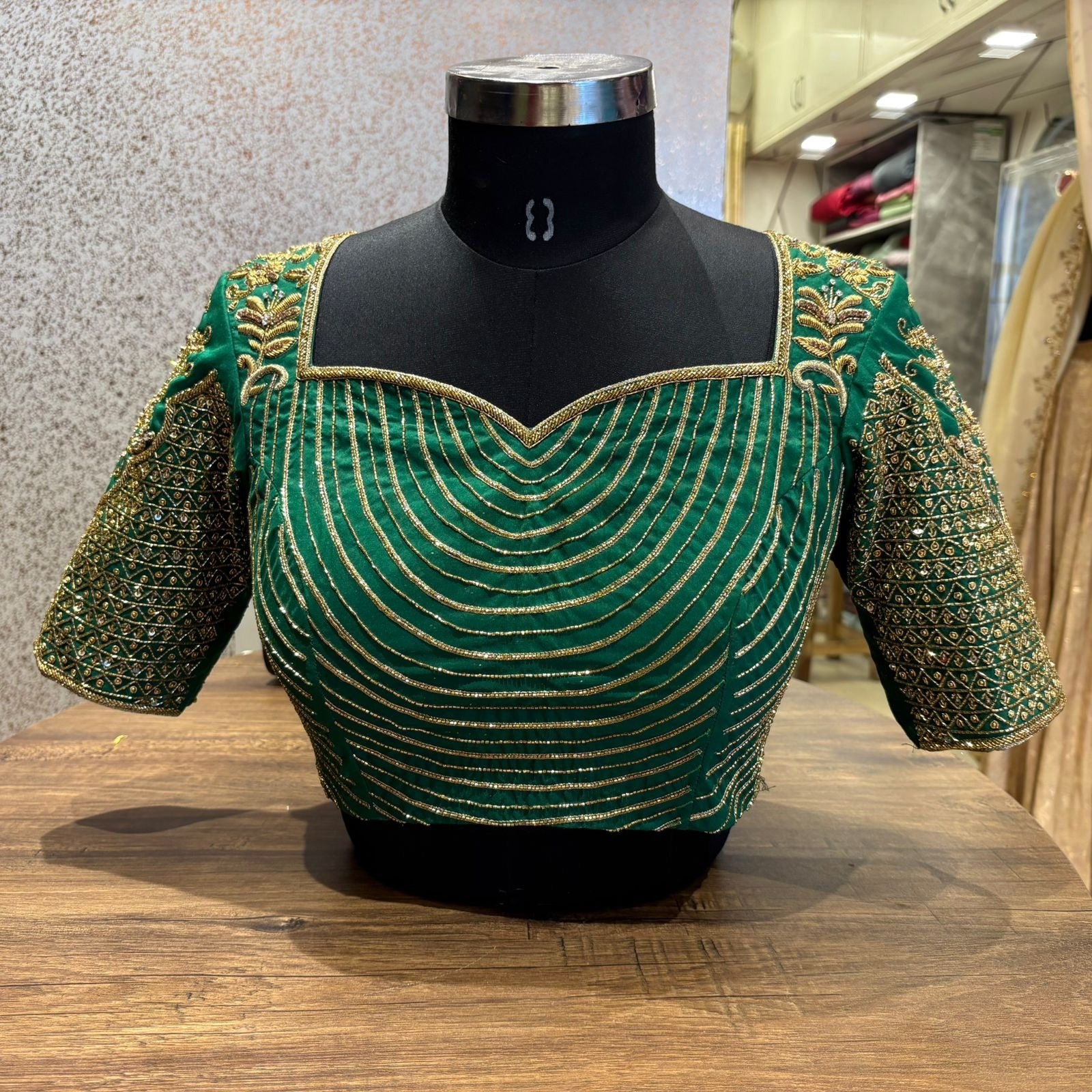 Green Bridal Blouse