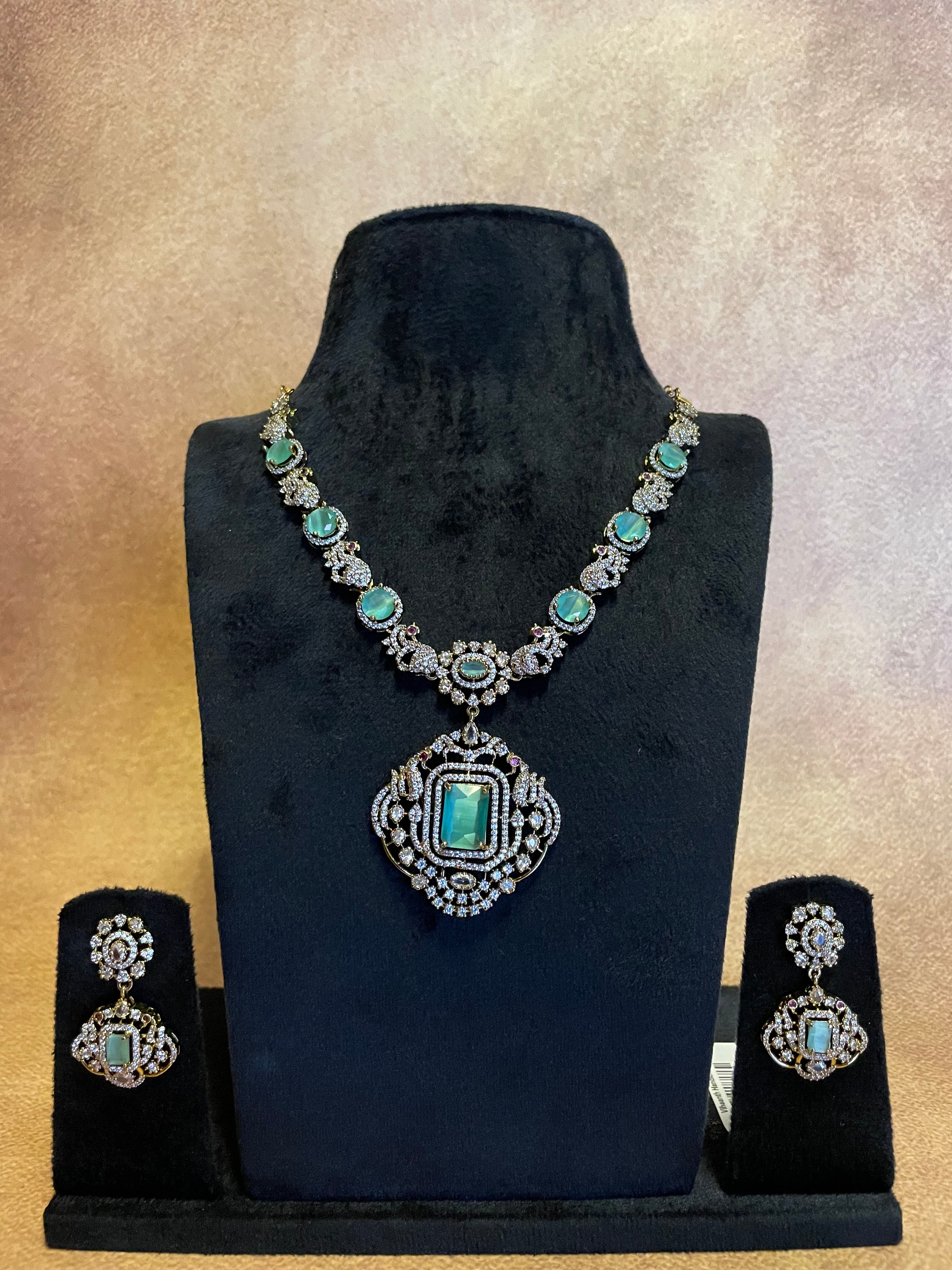 Pastel green necklace