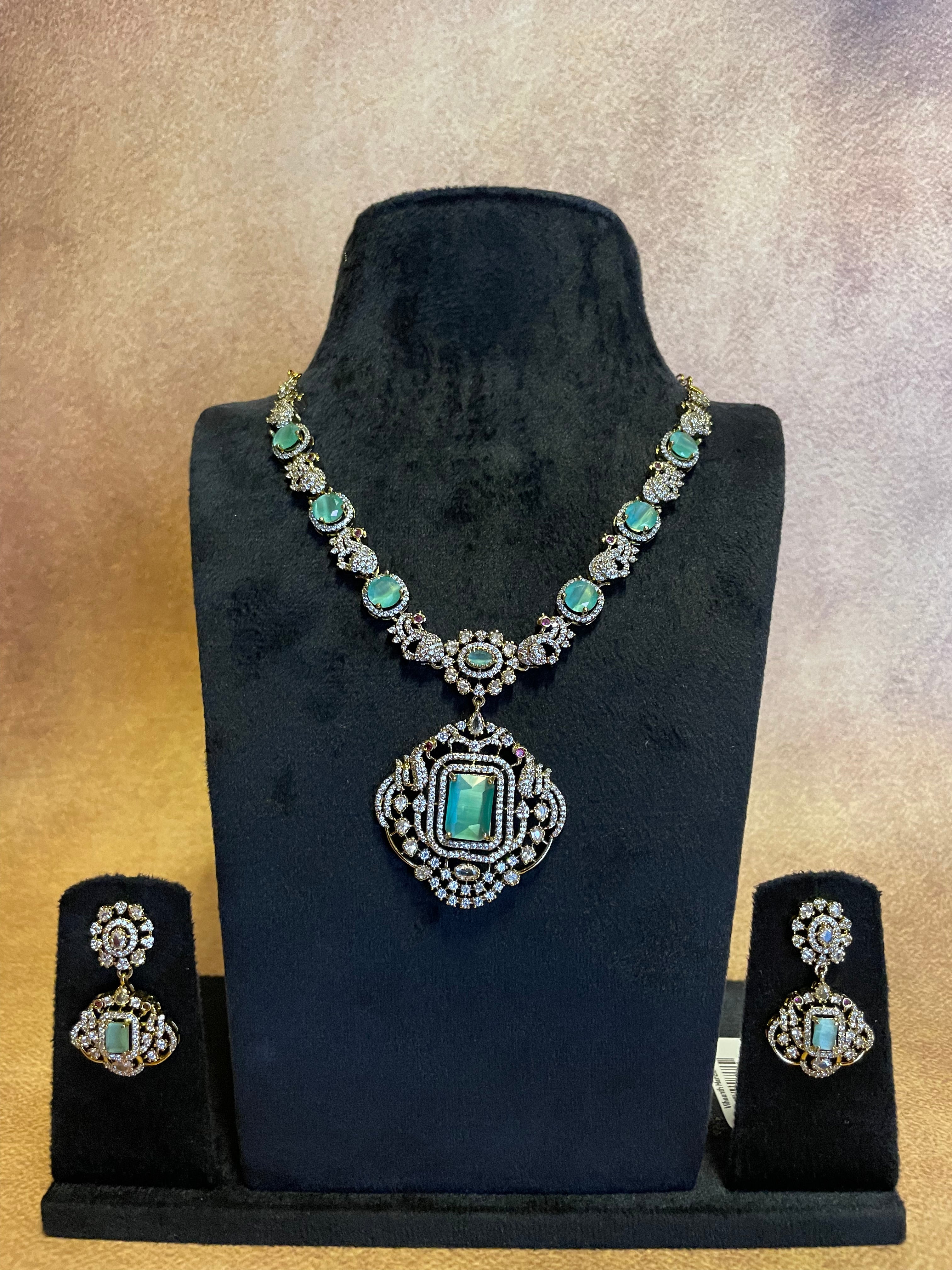 Pastel green necklace