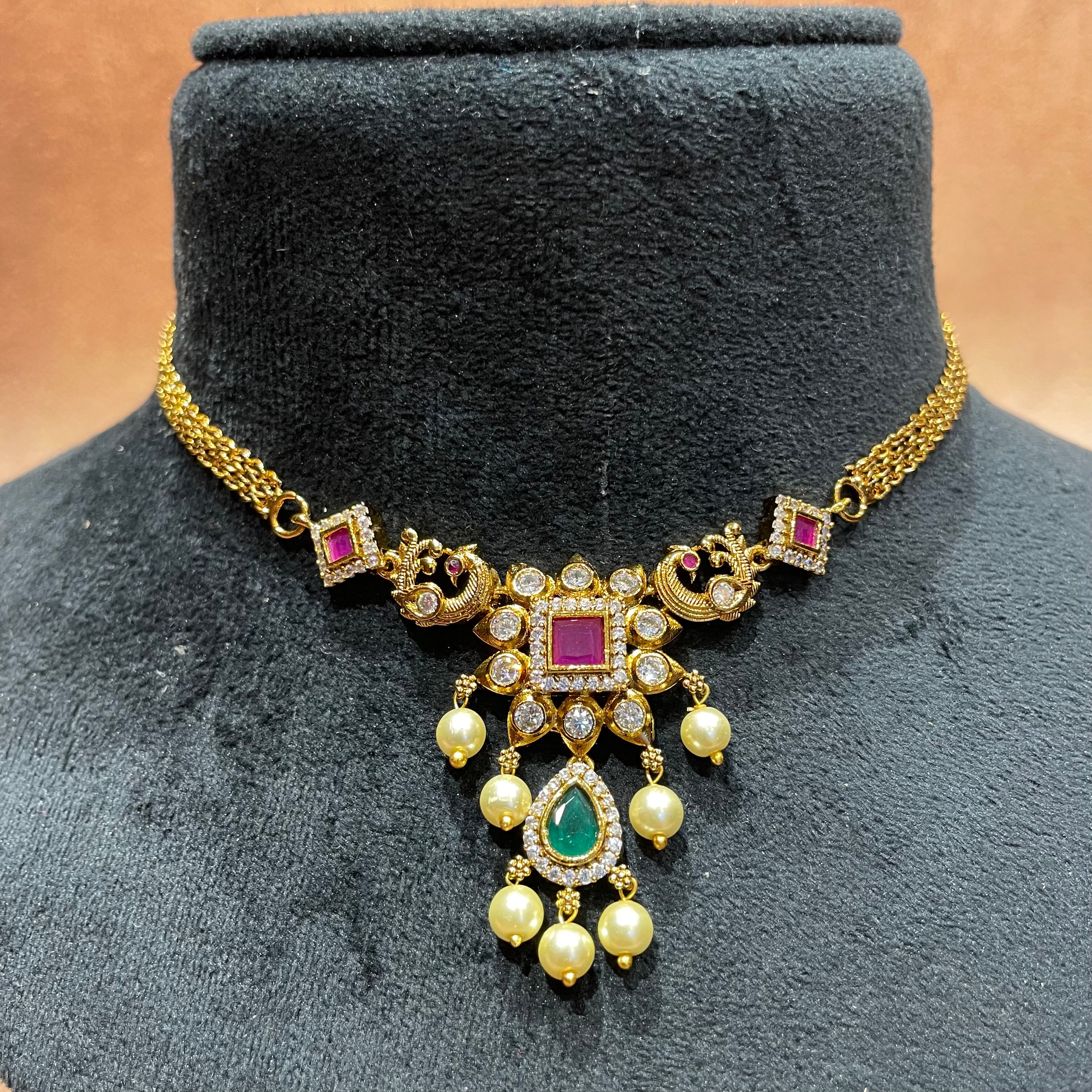 Azura Multicolor Pendant Necklace