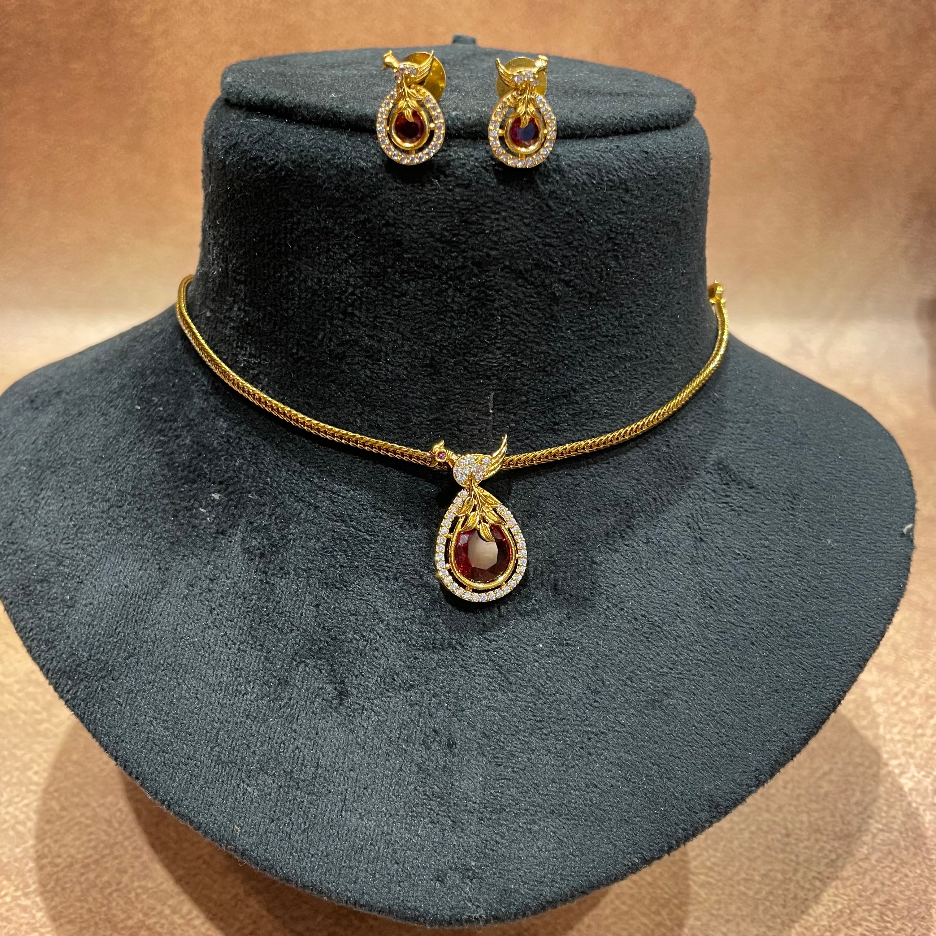 Indra Ruby Pendant Necklace