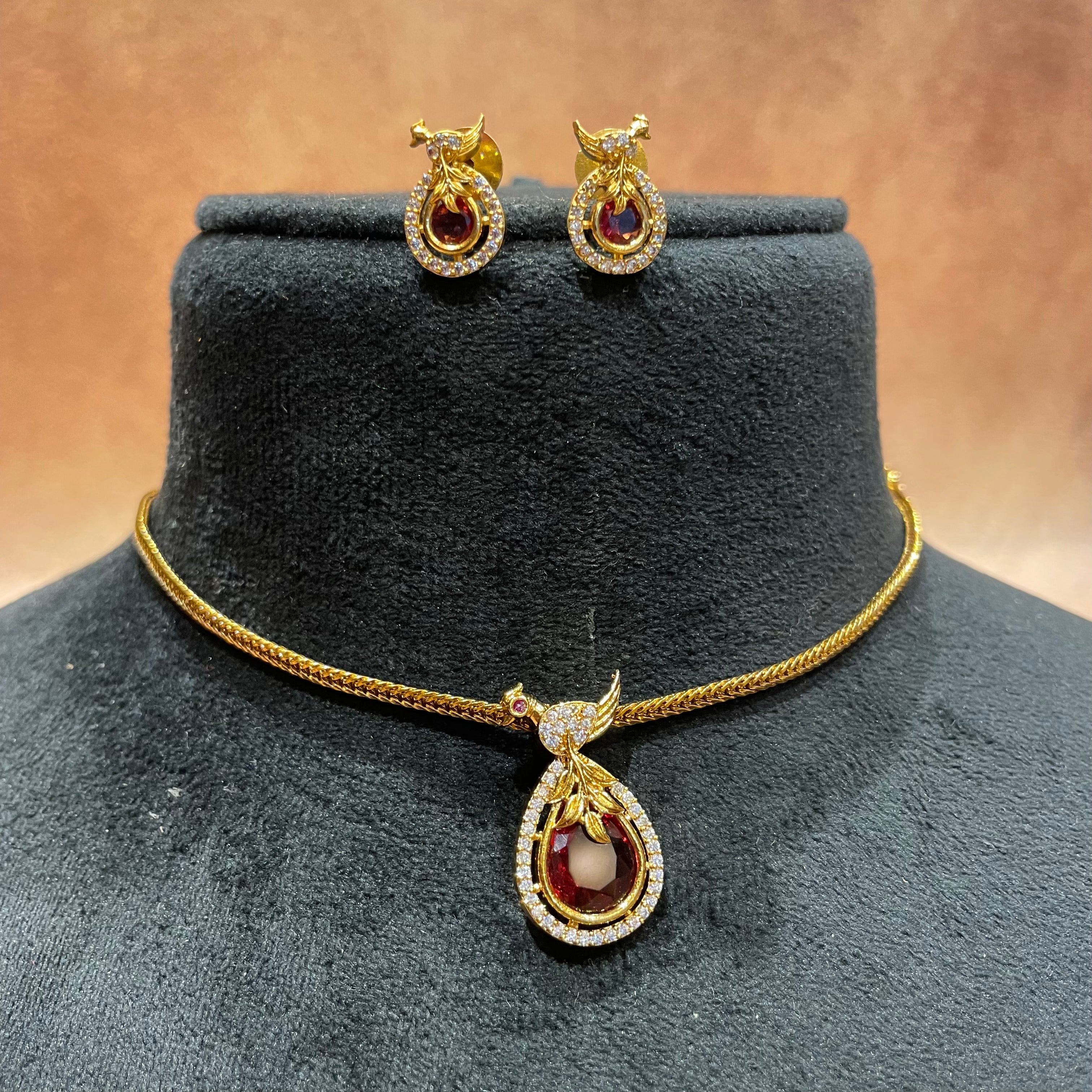 Indra Ruby Pendant Necklace
