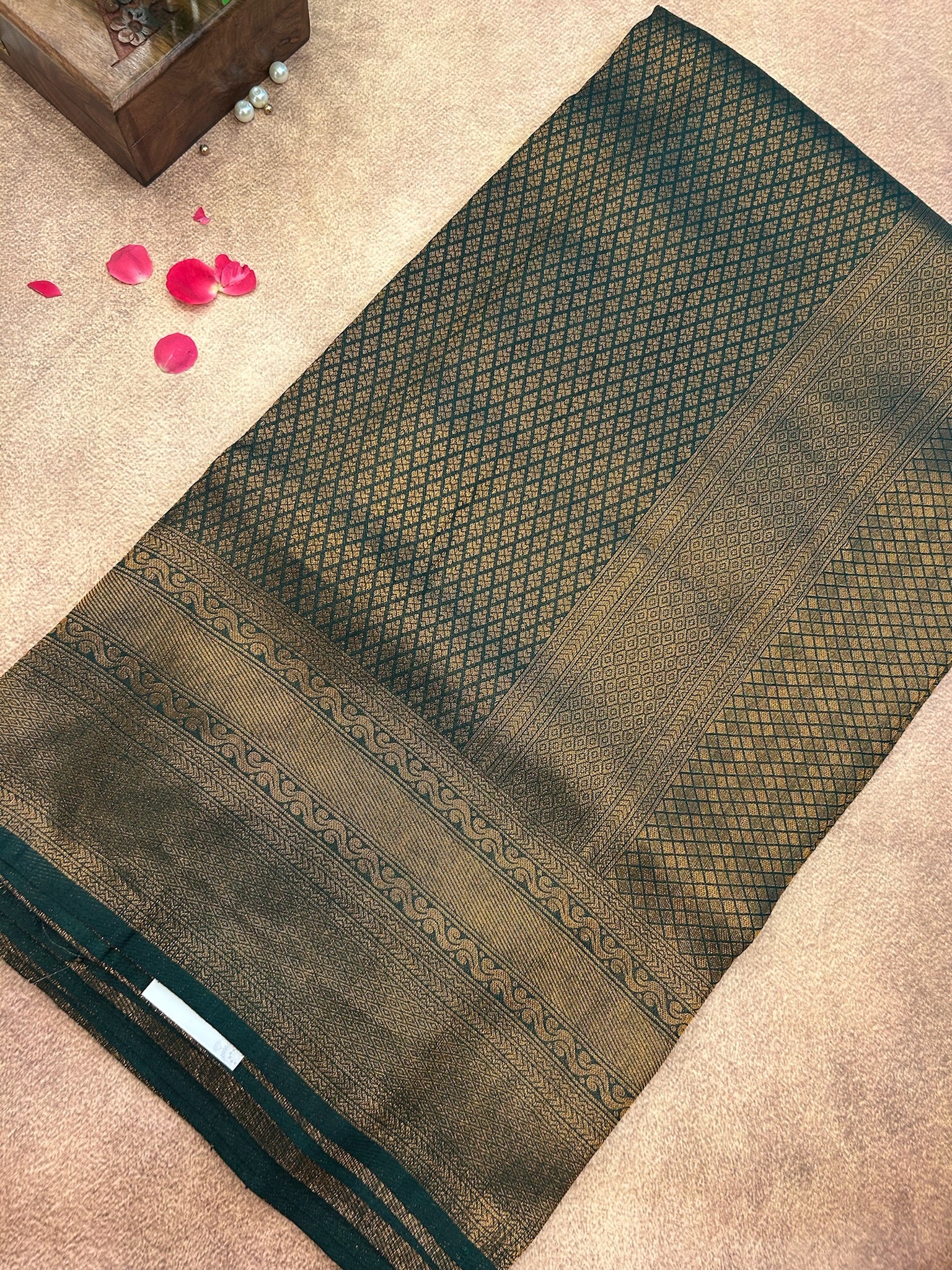 Green Kubera Pattu saree