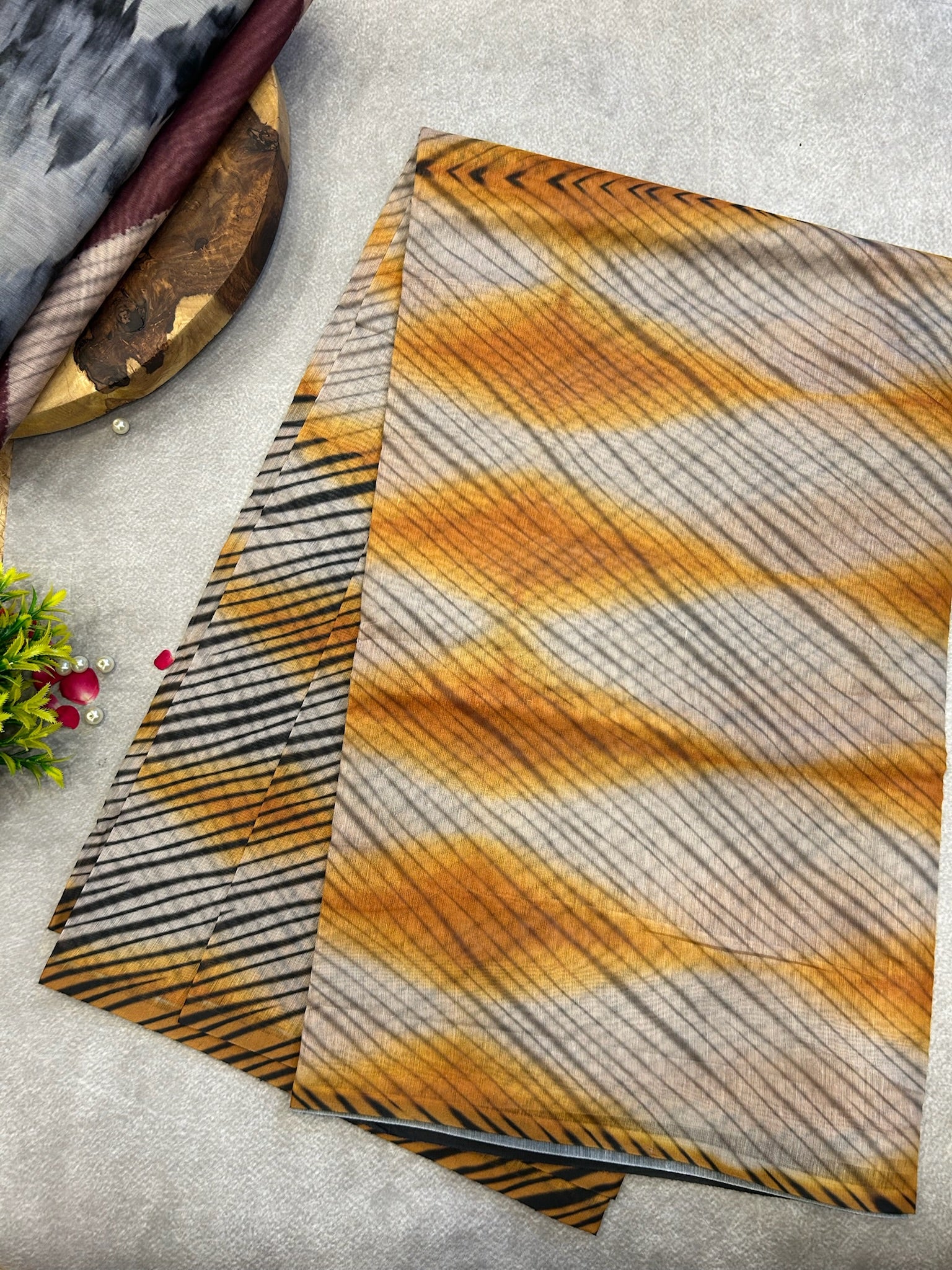 Yellow Chanderi Cotton