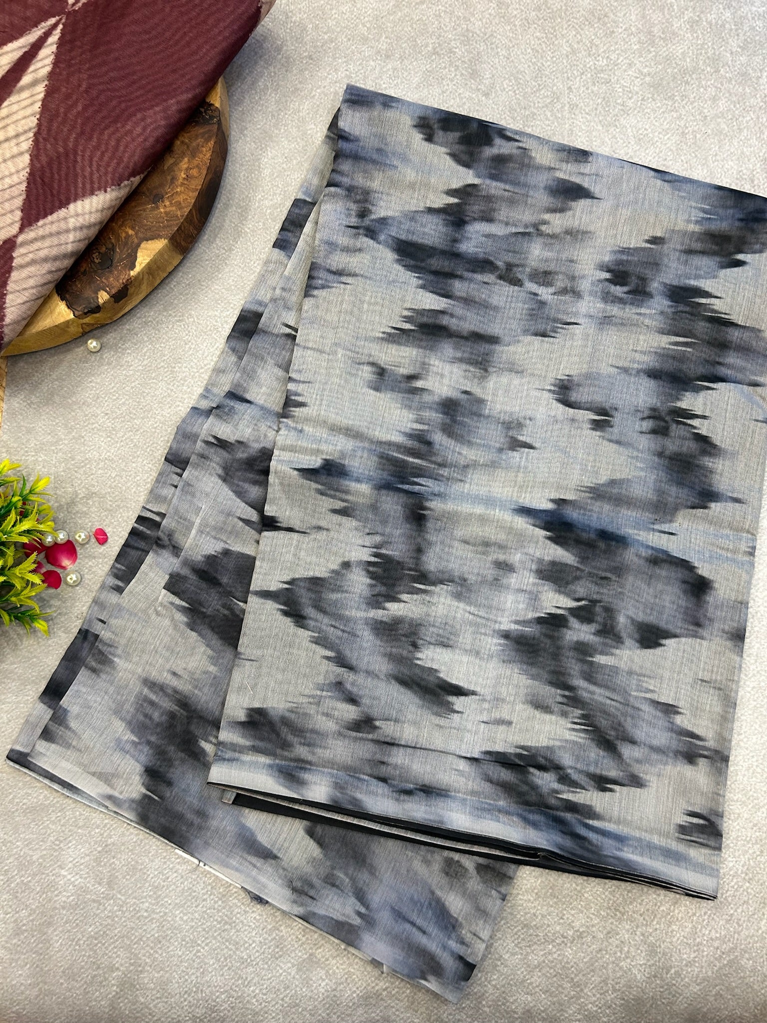 Indigo Chanderi Cotton