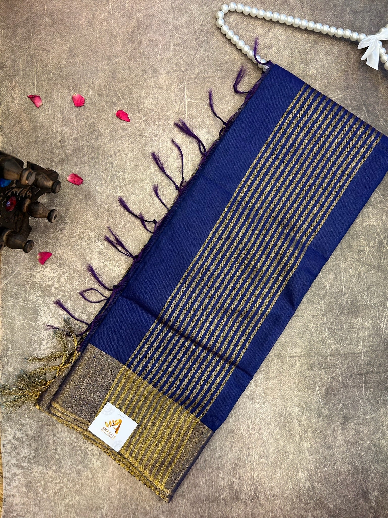 Blue Kota silk saree