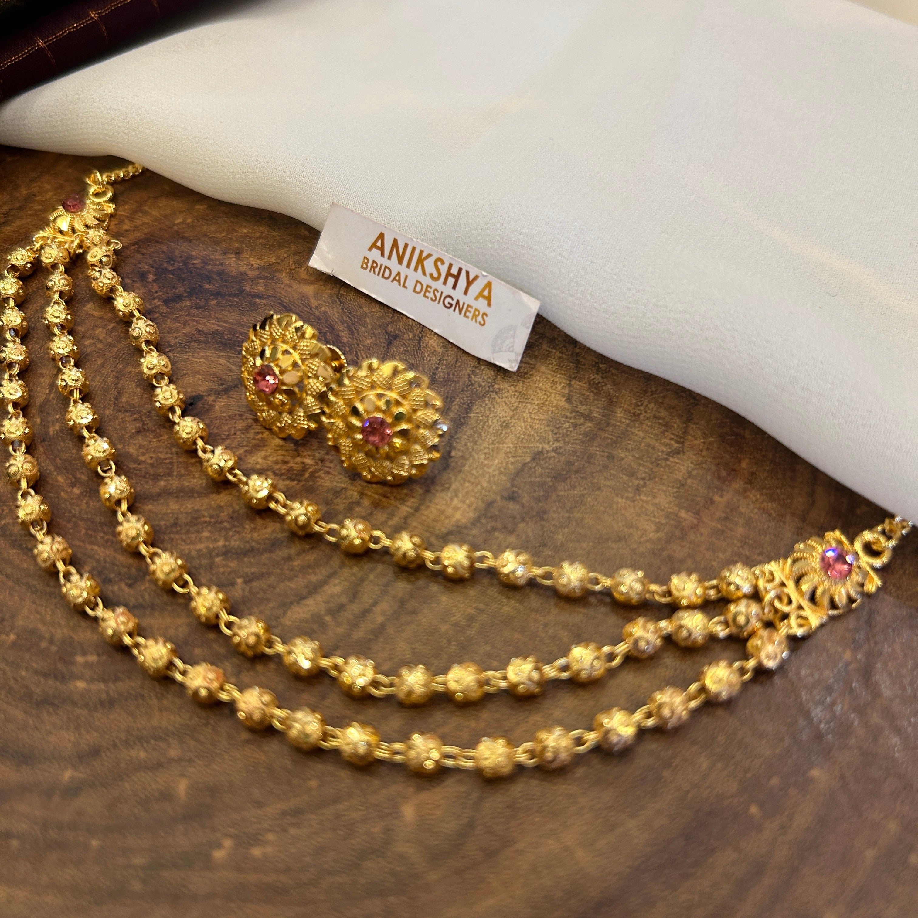 Tanvika multi layer antique necklace