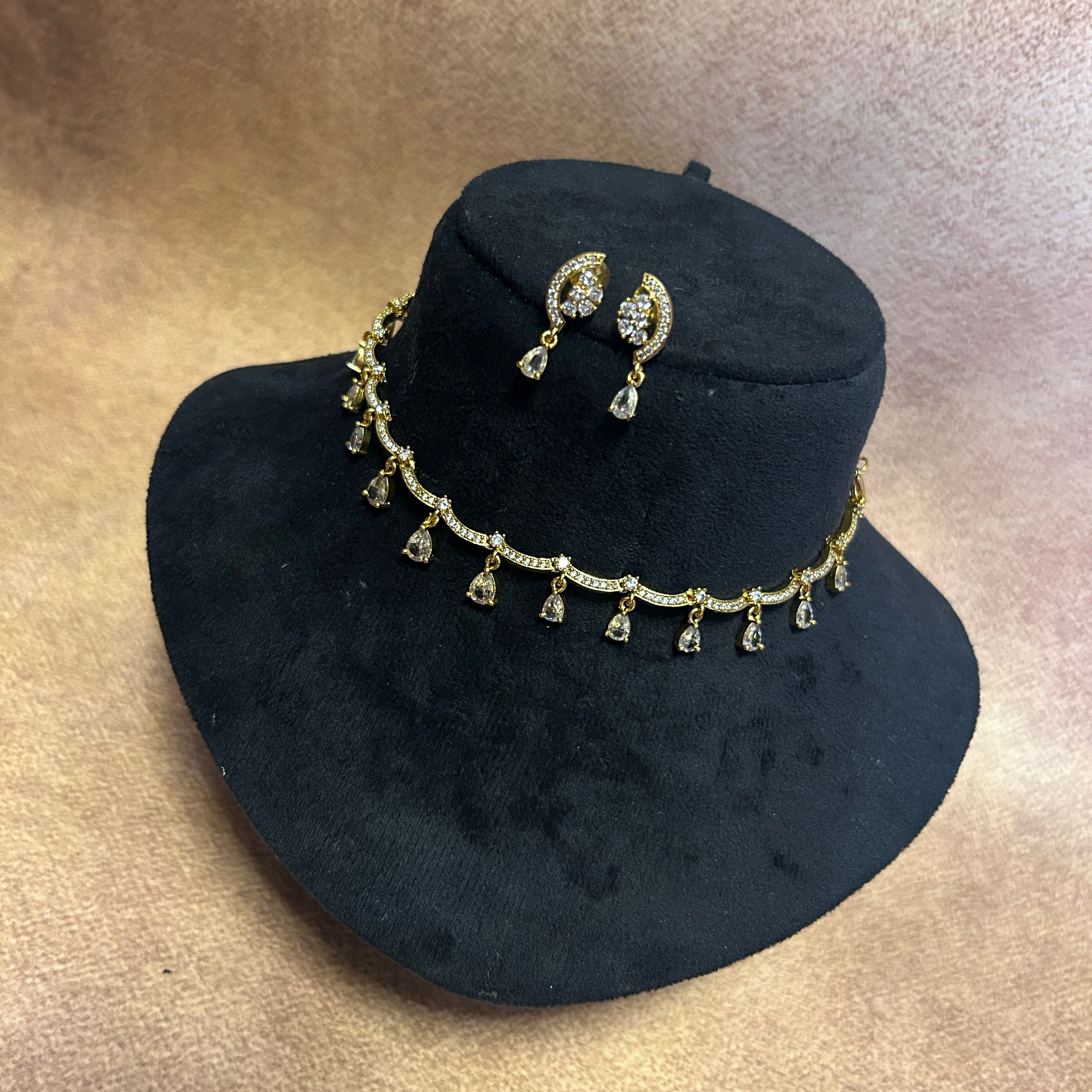 Moon drop AD necklace