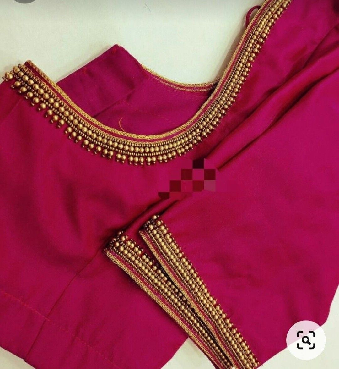 Pink Plain Design Blouse
