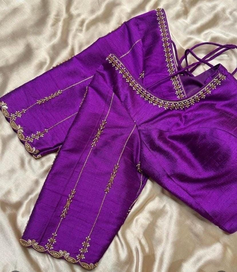 Purple Design Blouse