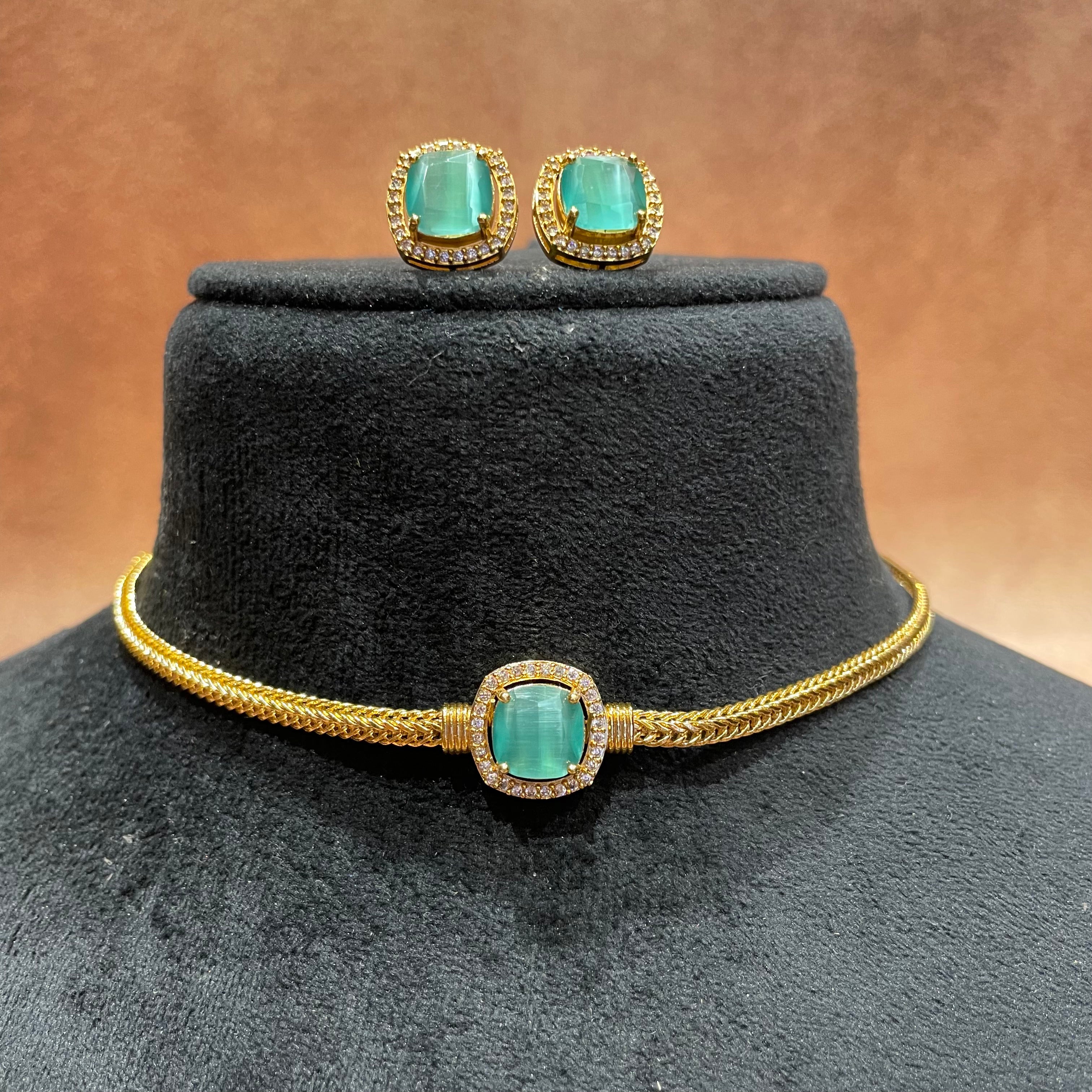 Sage Green Antique Necklace