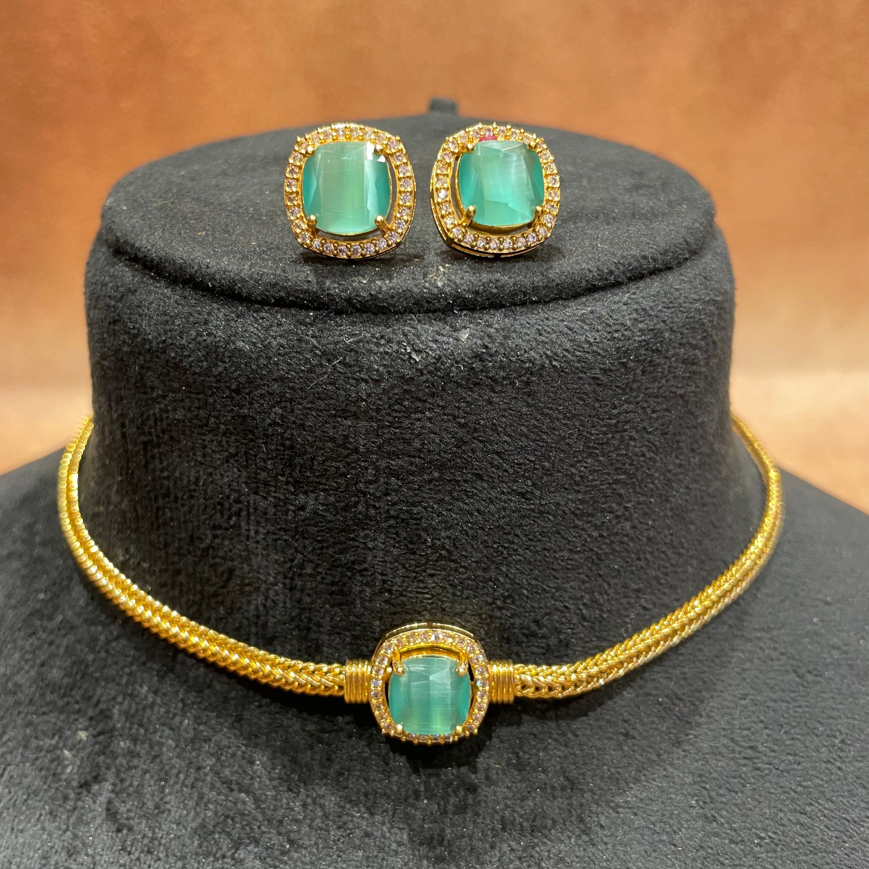 Sage Green Antique Necklace