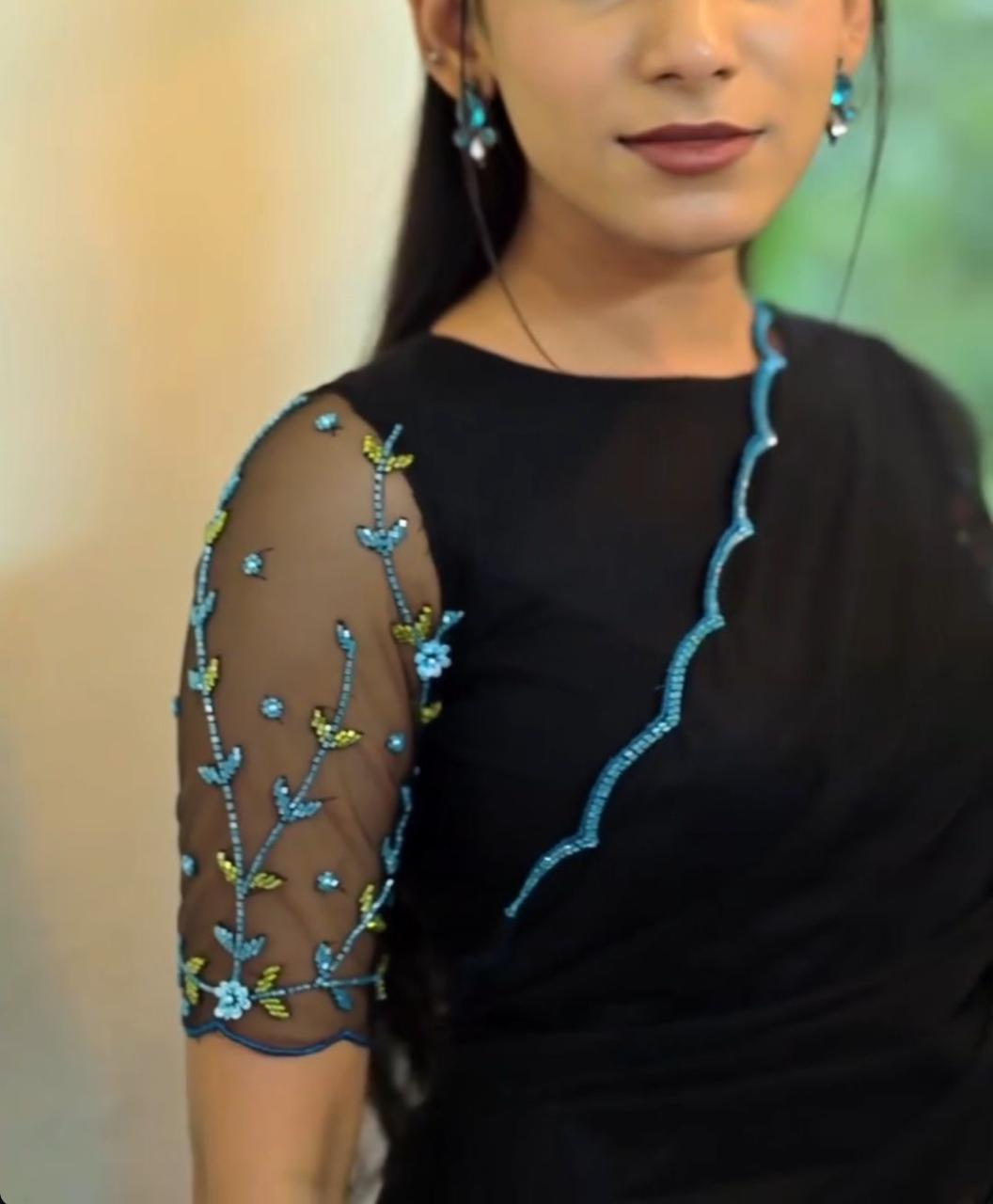 Design on sleeves Blouse