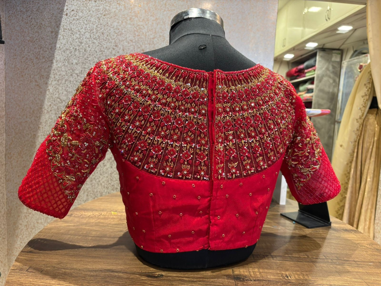 Red Bridal Blouse