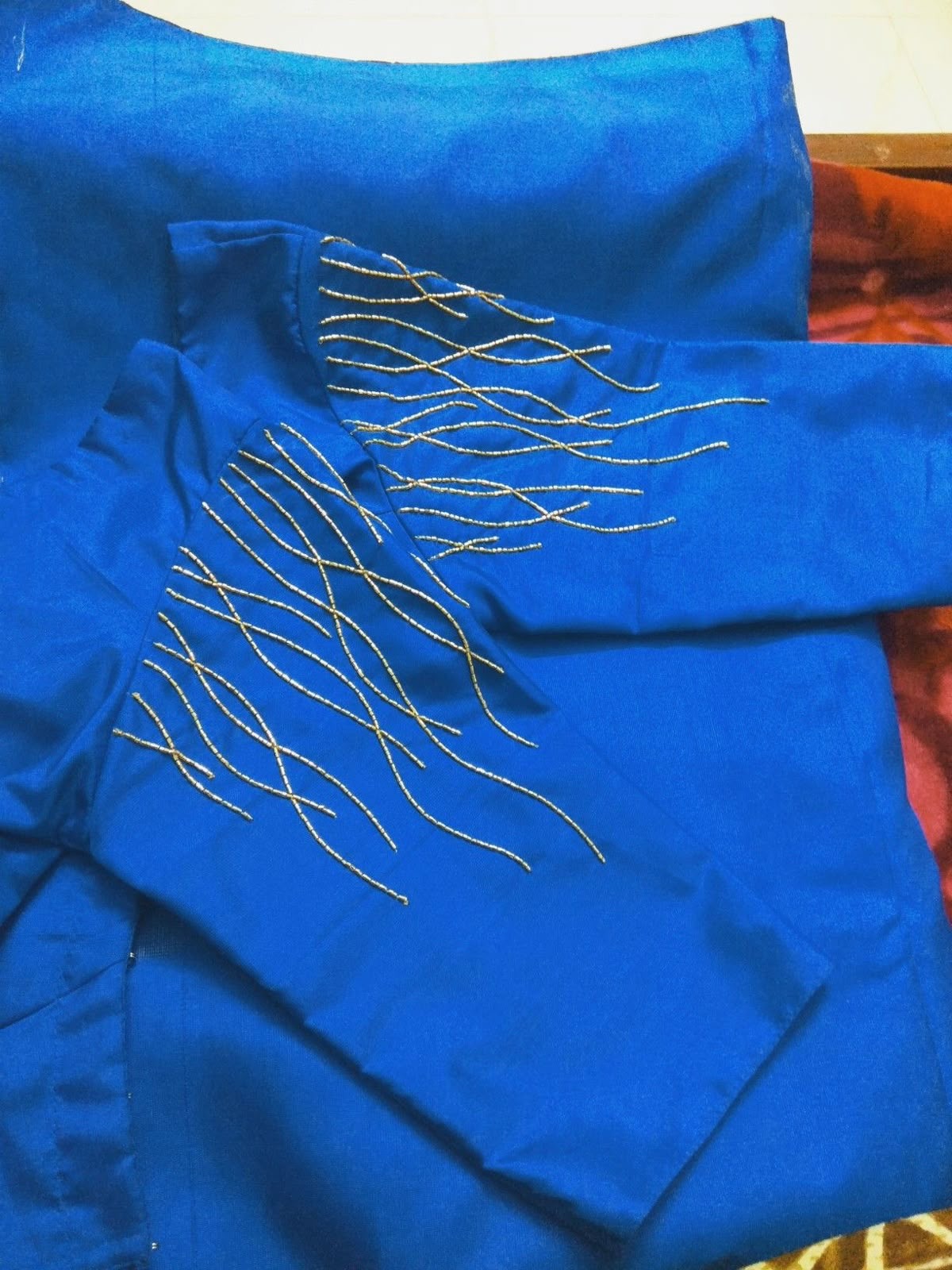 Light Blue Blouse Design