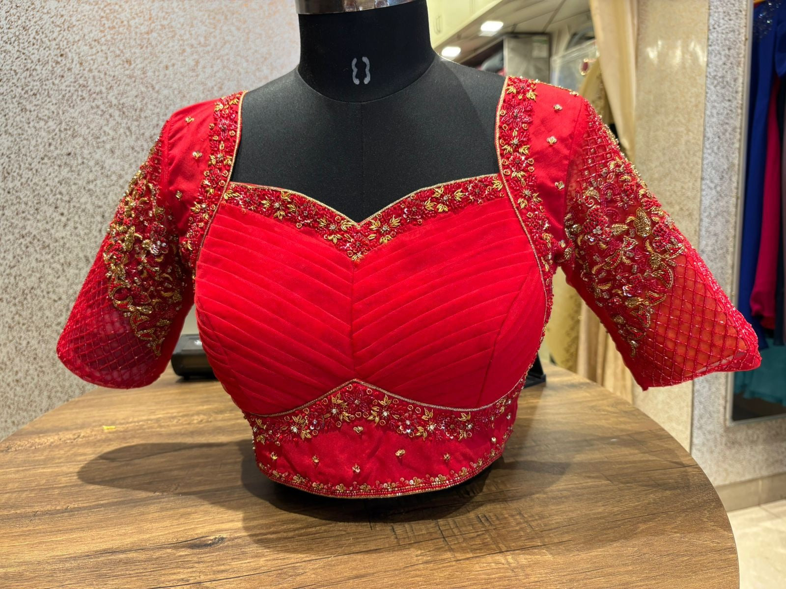 Red Bridal Blouse