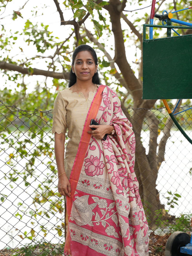 Unstitched raw silk salwar suit - AA98F0DA6660