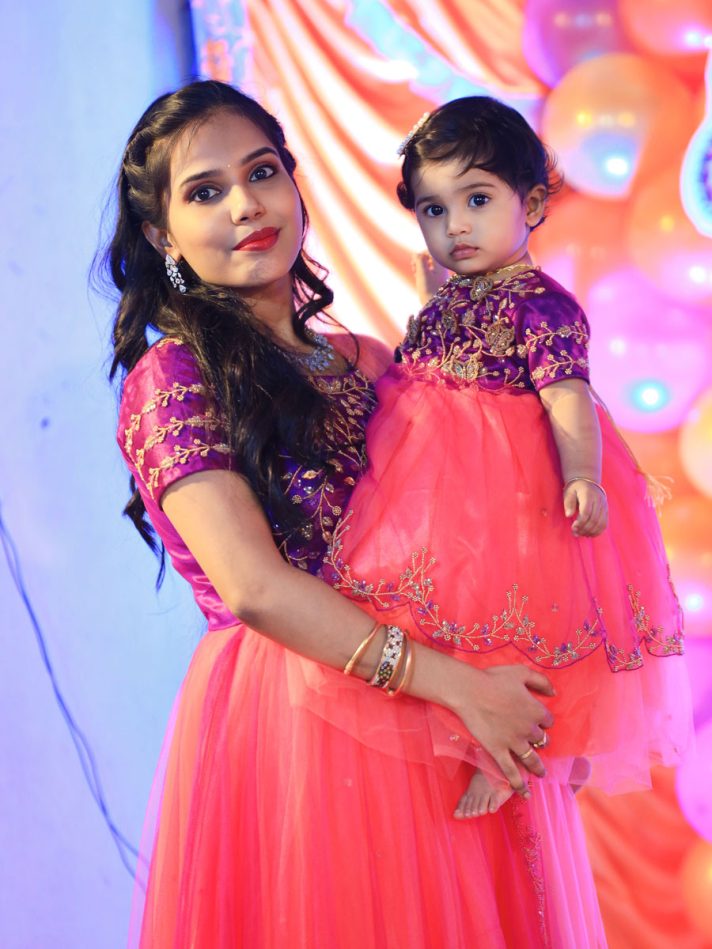 Anikshya Mom and Daughter Combo Party wear