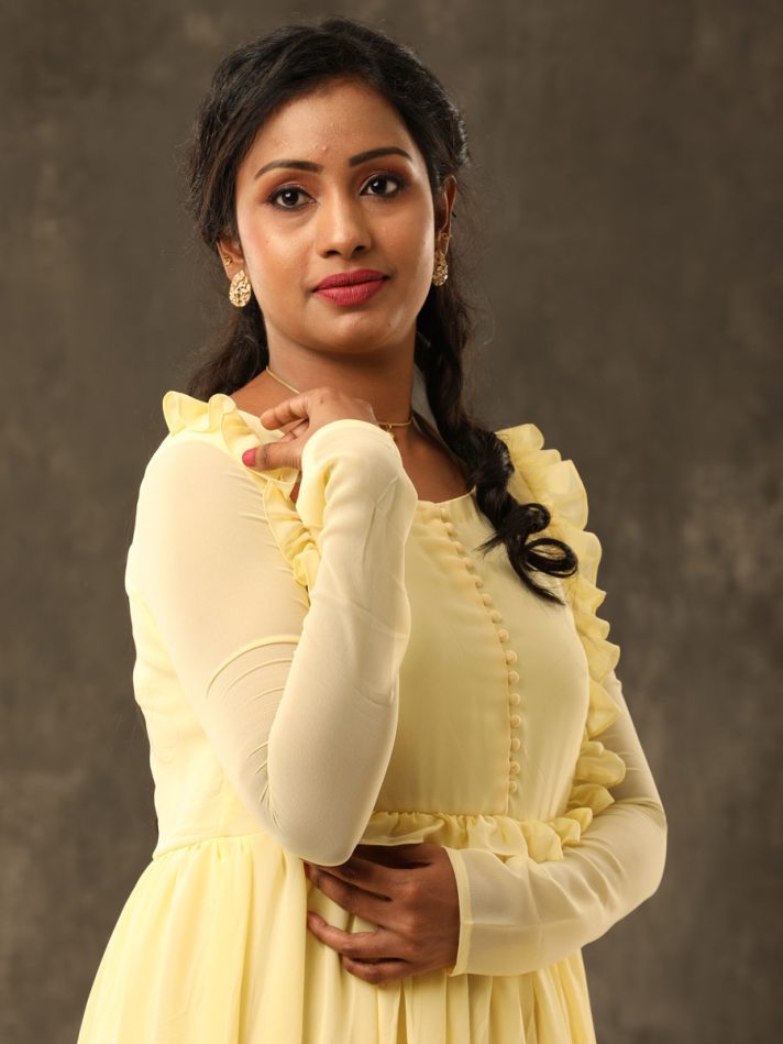 Anikshya Yellow Georgette Party wear